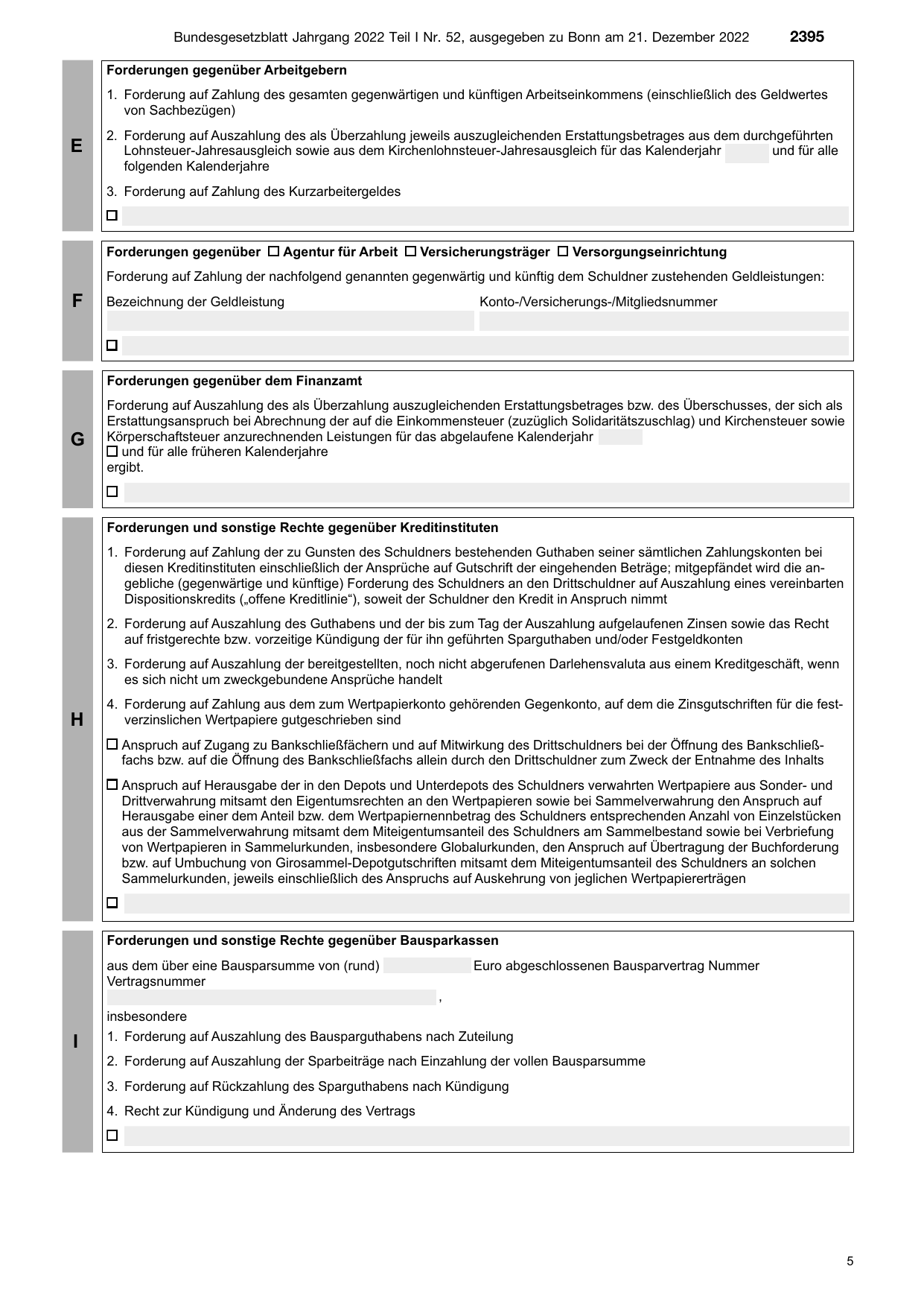 BGBl. 2022, Seite 2395 — Originalseite als Abbildung
