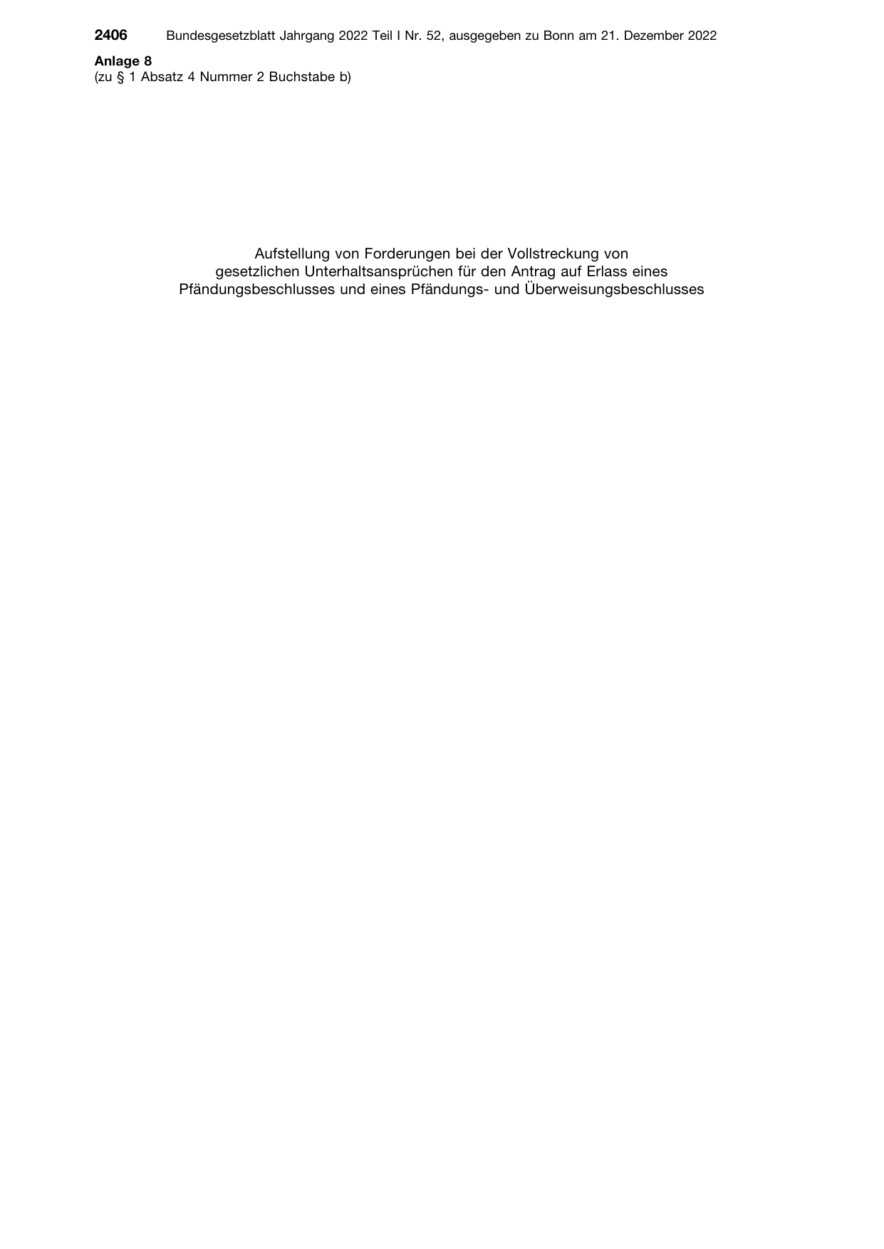 BGBl. 2022, Seite 2406 — Originalseite als Abbildung