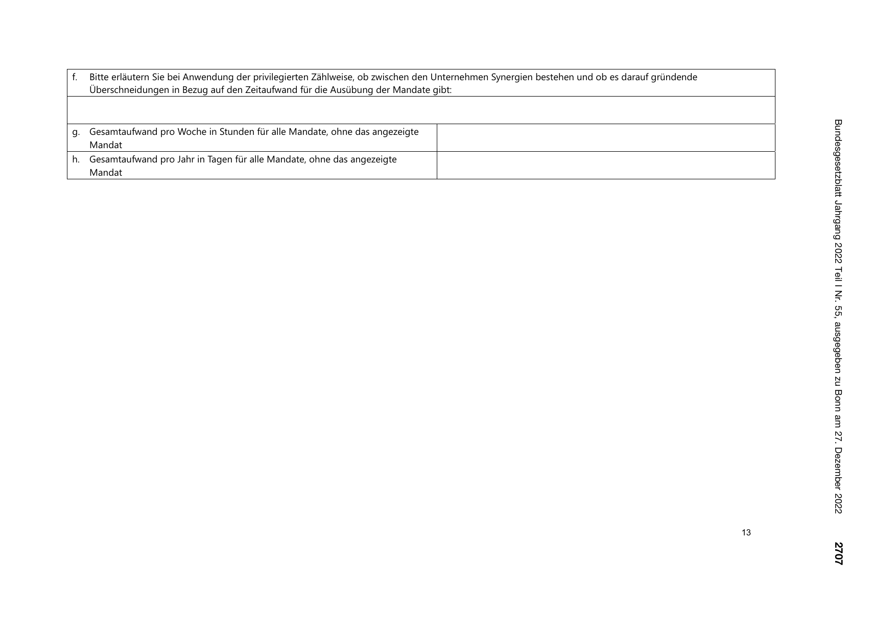 BGBl. 2022, Seite 2707 — Originalseite als Abbildung