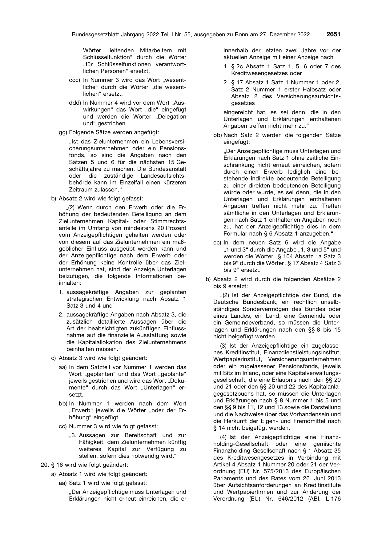 BGBl. 2022, Seite 2651 — Originalseite als Abbildung