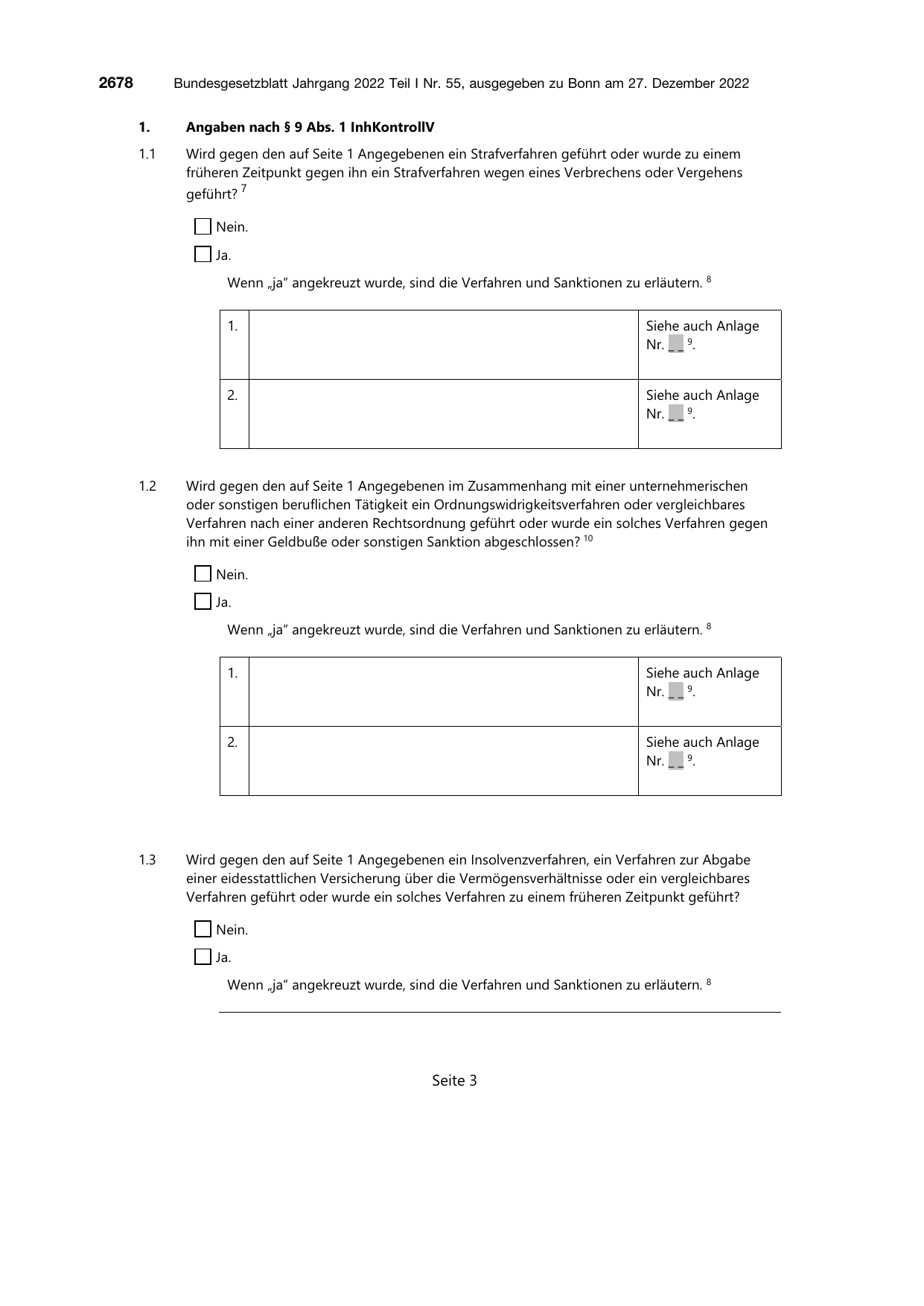 BGBl. 2022, Seite 2678 — Originalseite als Abbildung