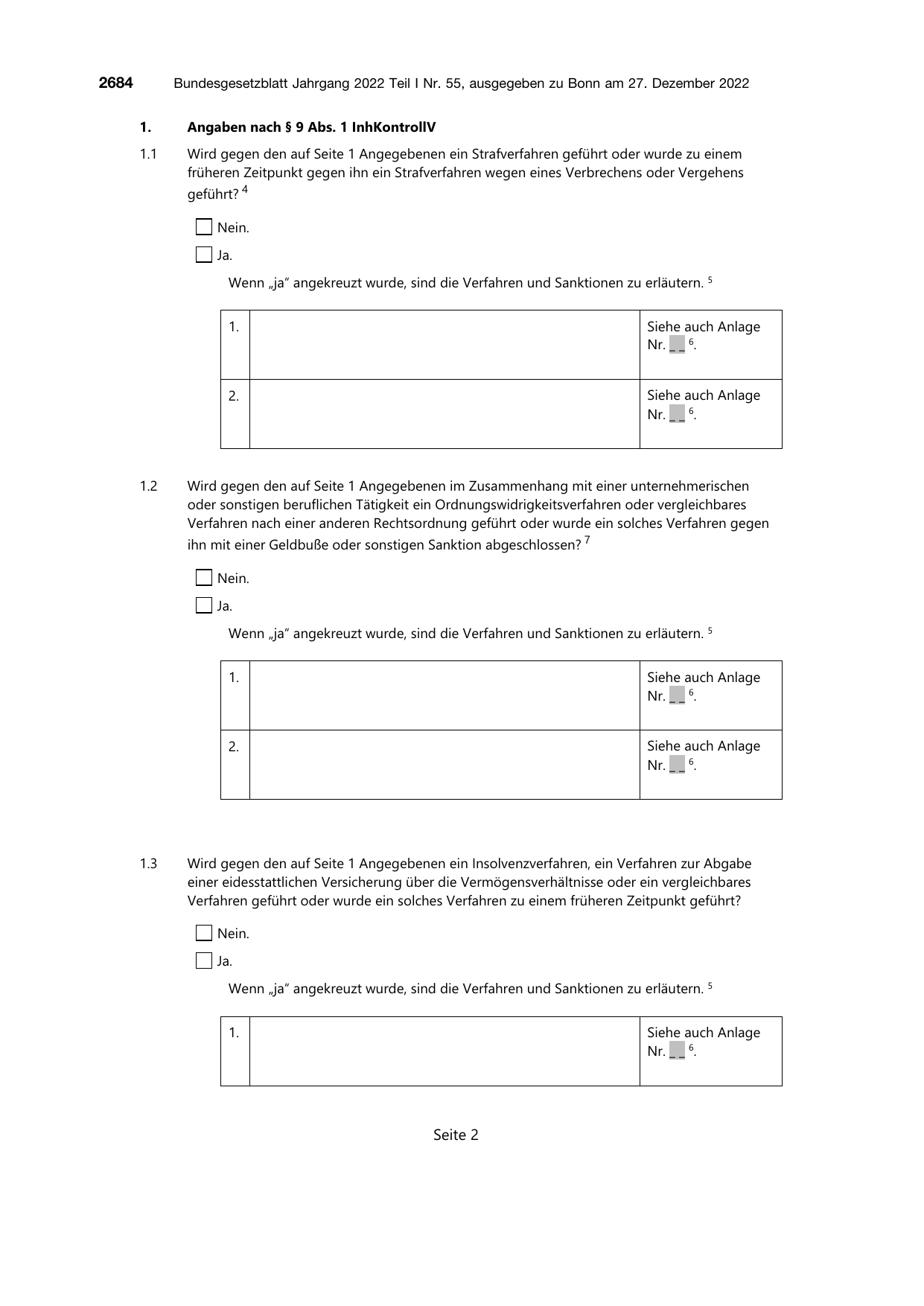 BGBl. 2022, Seite 2684 — Originalseite als Abbildung