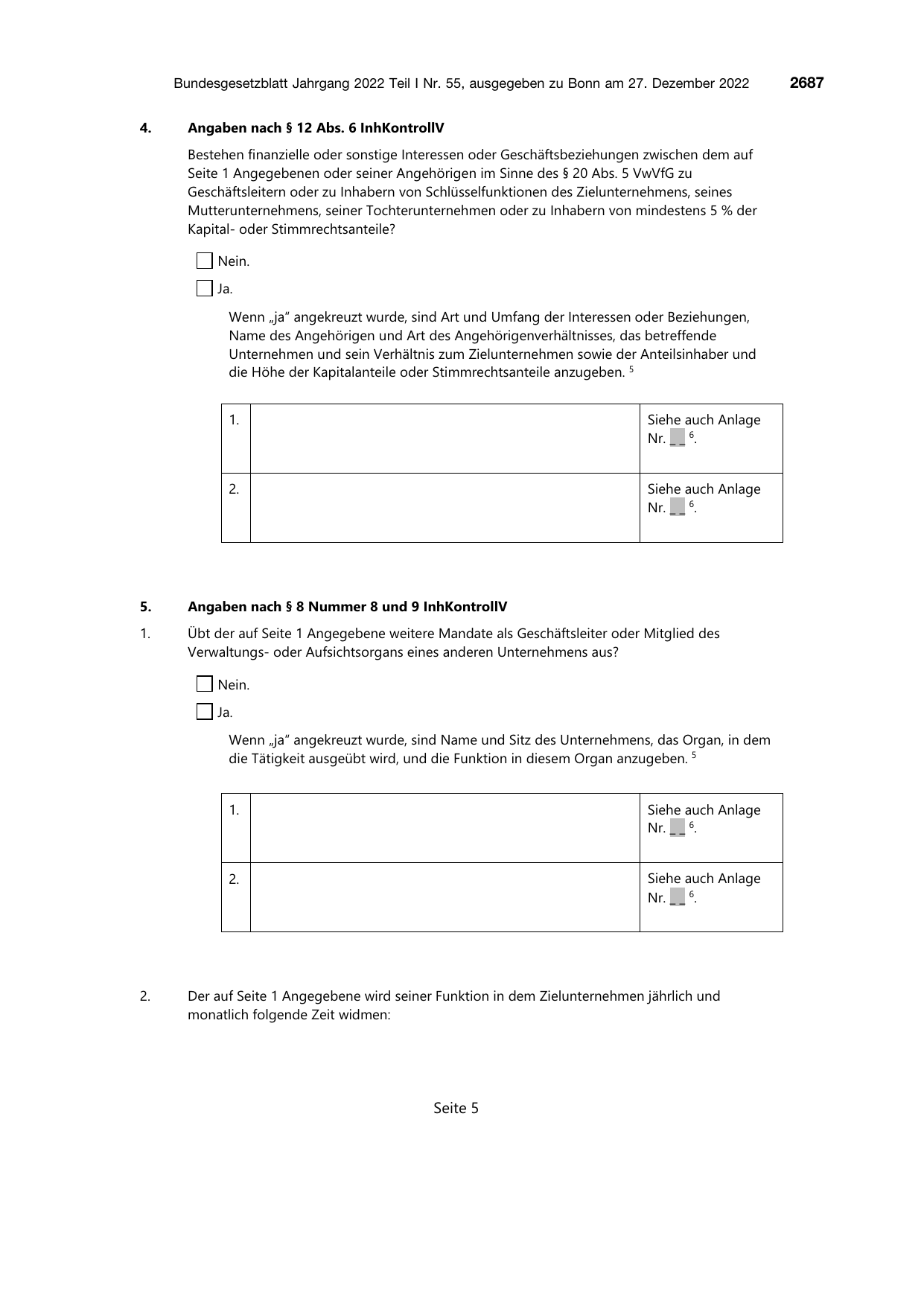 BGBl. 2022, Seite 2687 — Originalseite als Abbildung