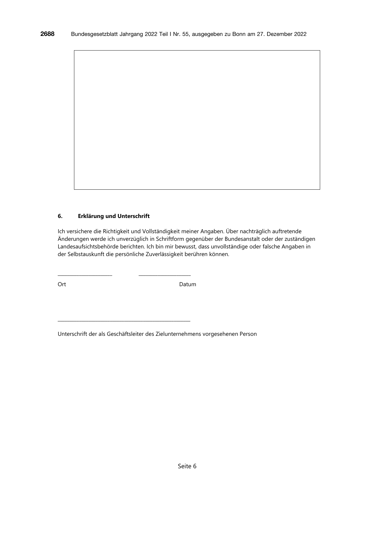 BGBl. 2022, Seite 2688 — Originalseite als Abbildung