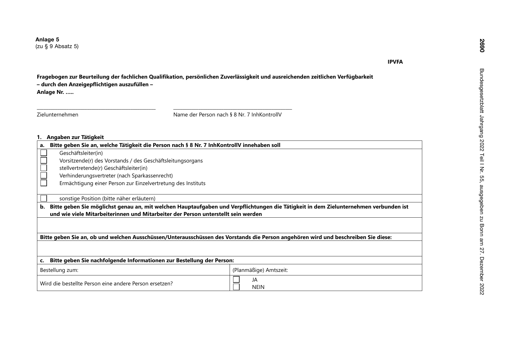 BGBl. 2022, Seite 2690 — Originalseite als Abbildung