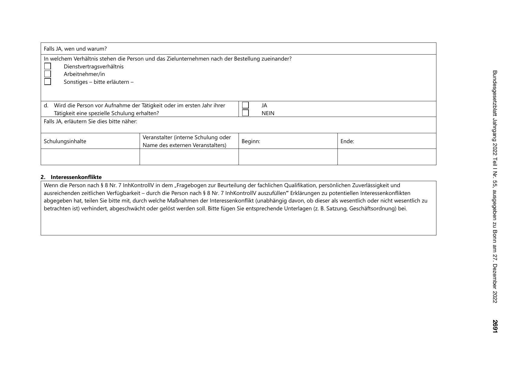BGBl. 2022, Seite 2691 — Originalseite als Abbildung