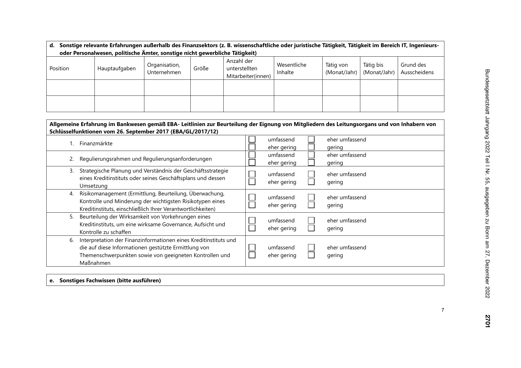 BGBl. 2022, Seite 2701 — Originalseite als Abbildung