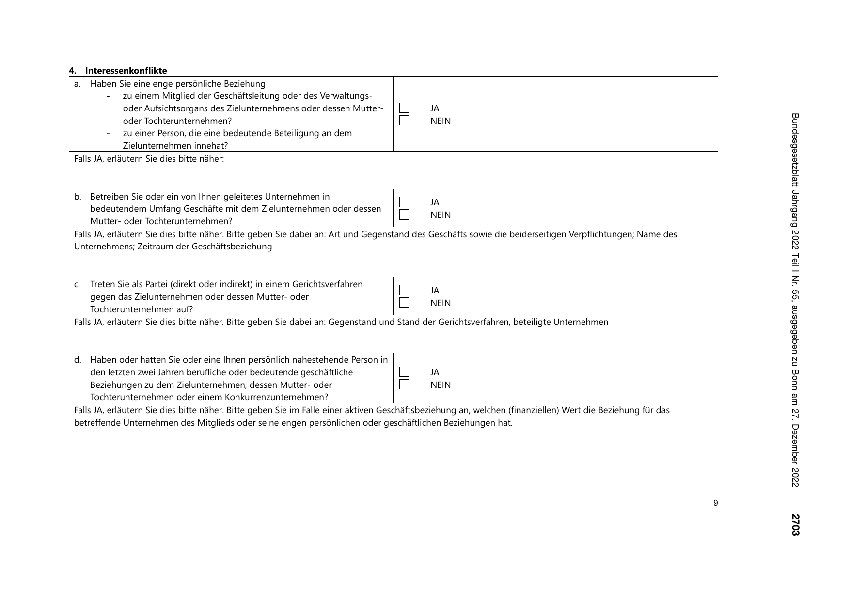 BGBl. 2022, Seite 2703 — Originalseite als Abbildung