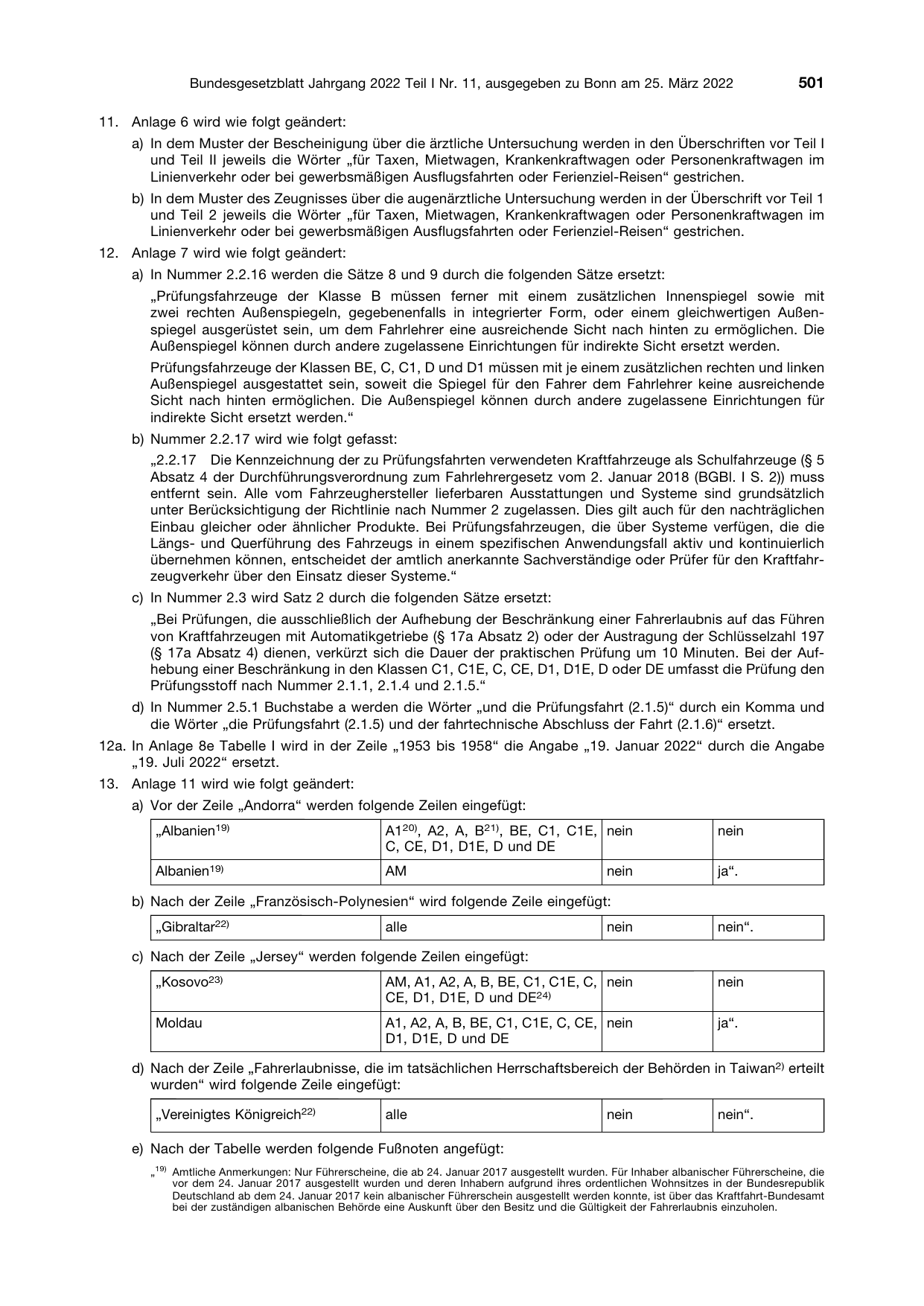 BGBl. 2022, Seite 501 — Originalseite als Abbildung