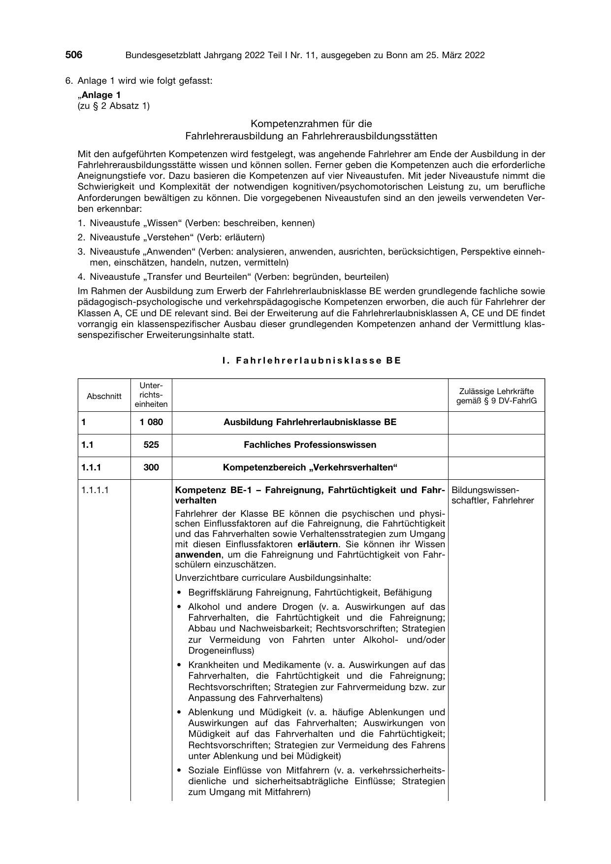 BGBl. 2022, Seite 506 — Originalseite als Abbildung