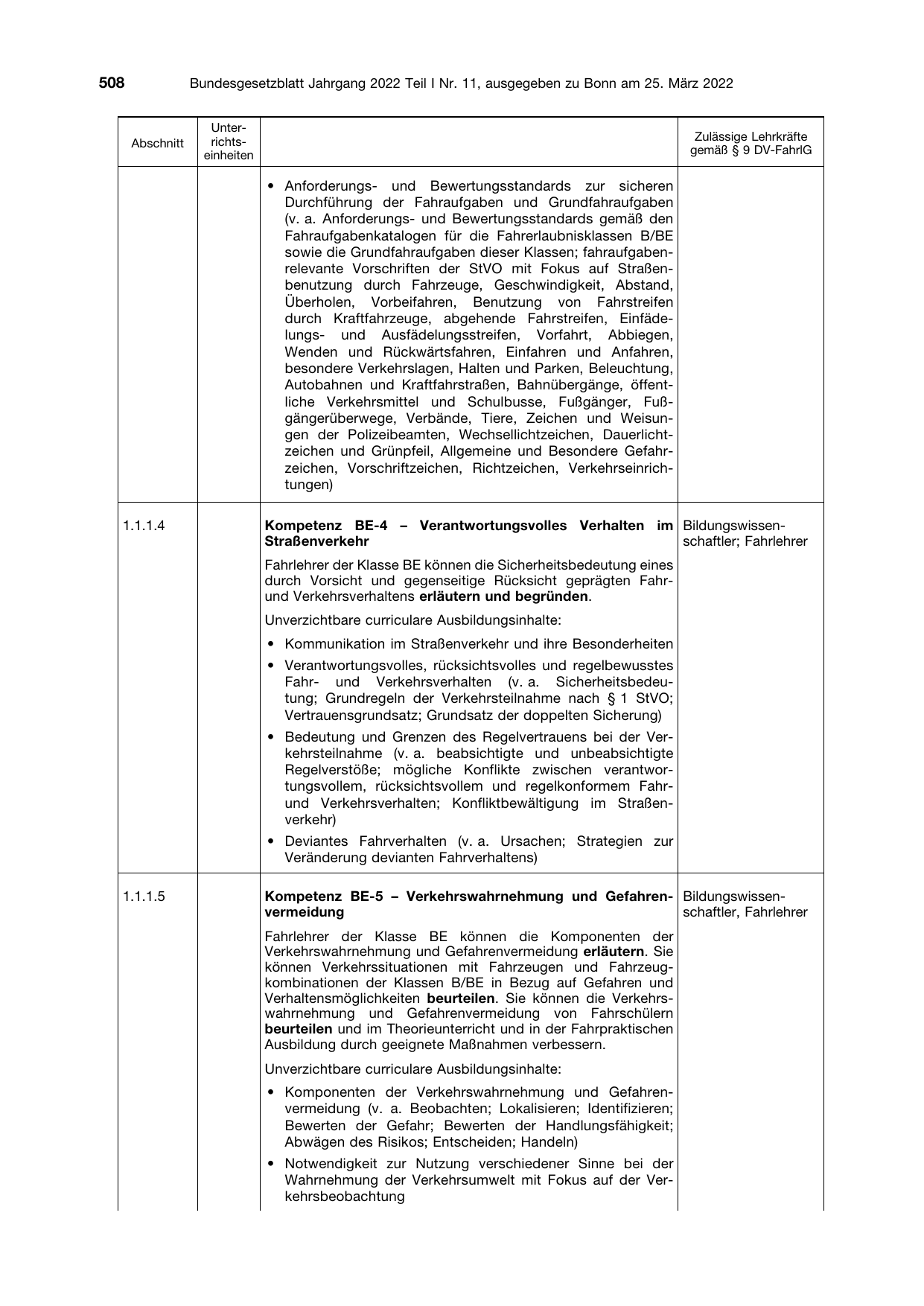 BGBl. 2022, Seite 508 — Originalseite als Abbildung