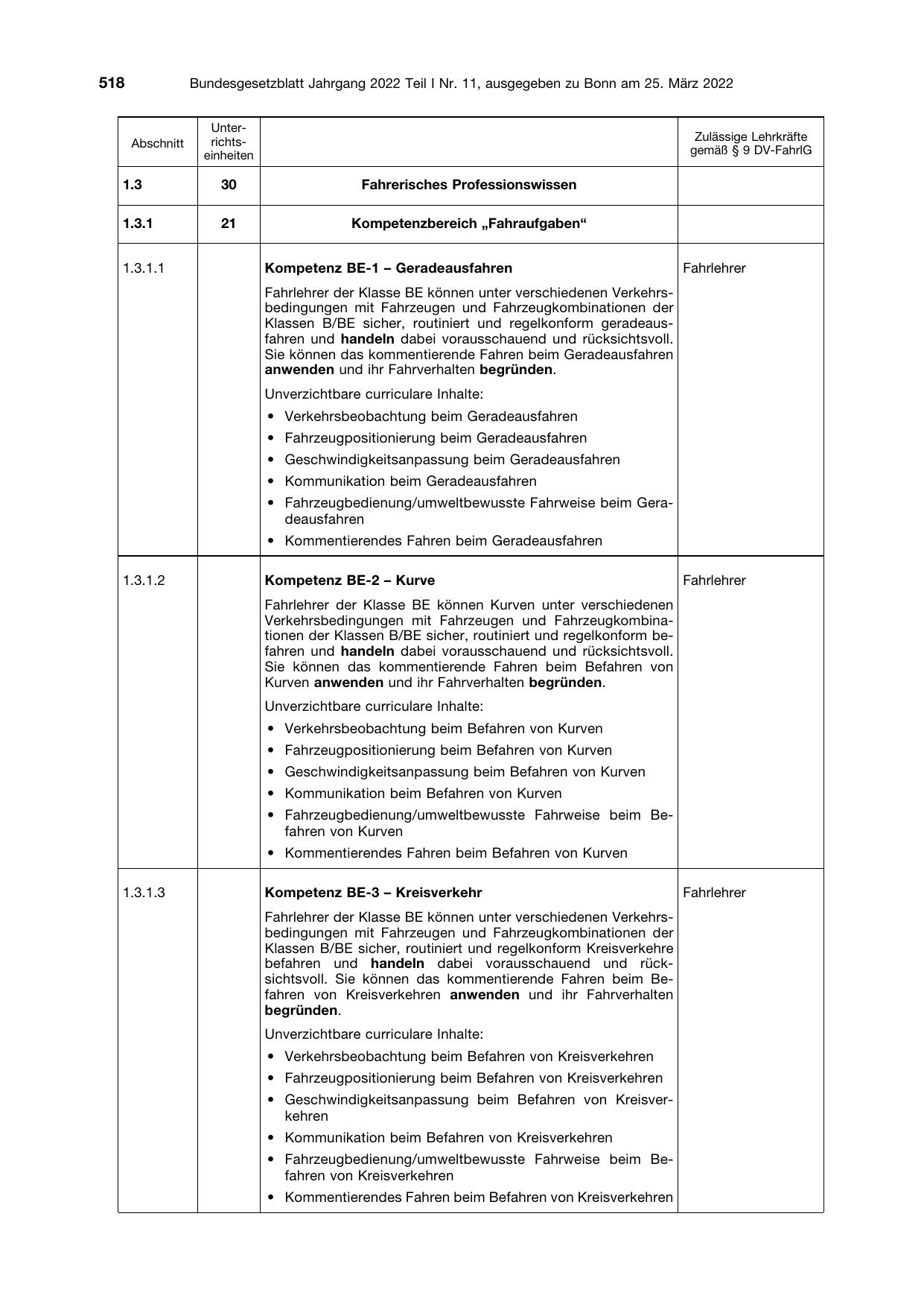 BGBl. 2022, Seite 518 — Originalseite als Abbildung