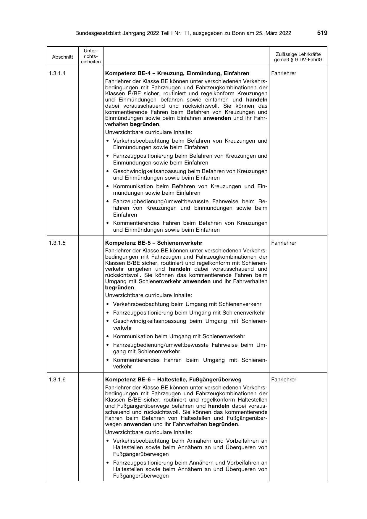 BGBl. 2022, Seite 519 — Originalseite als Abbildung