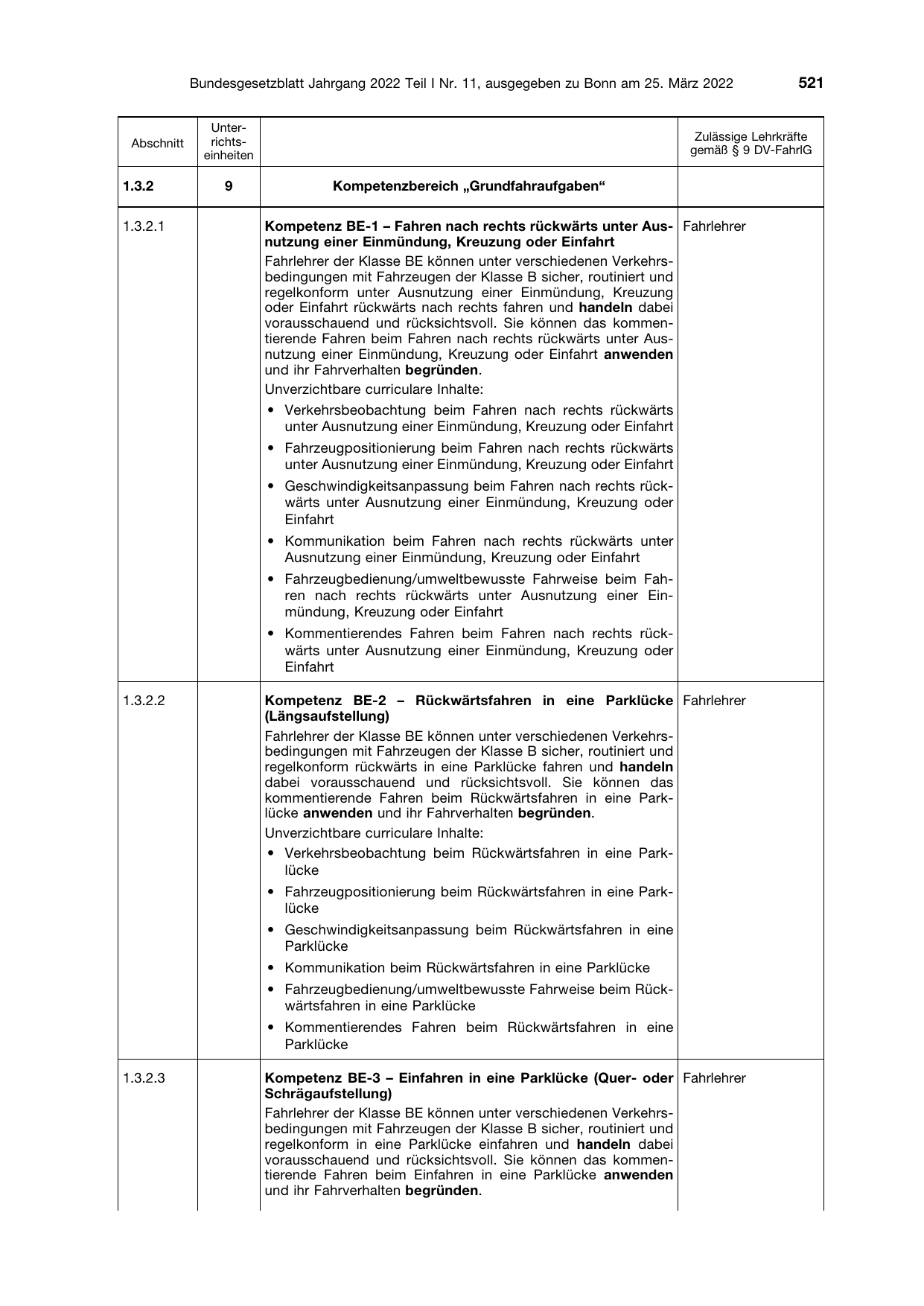 BGBl. 2022, Seite 521 — Originalseite als Abbildung