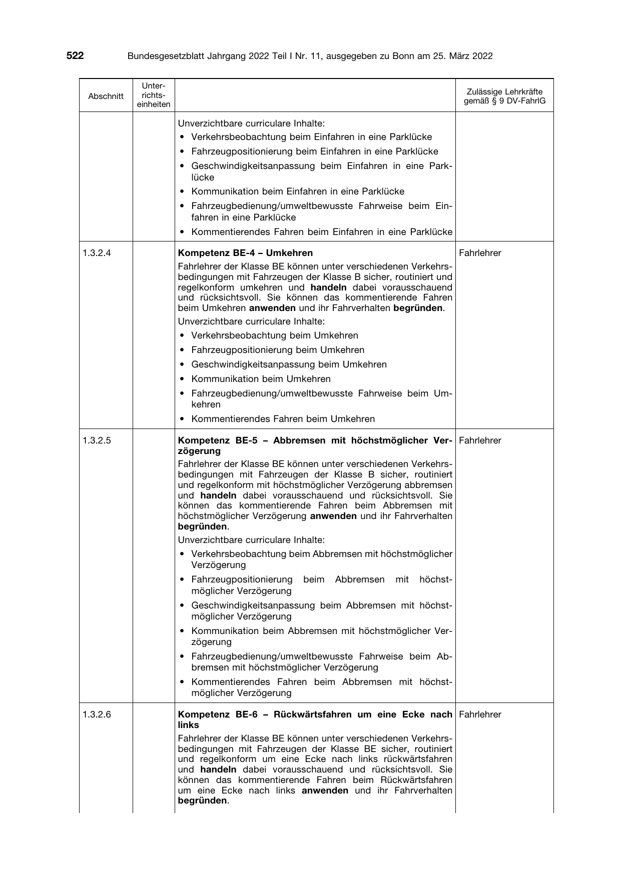 BGBl. 2022, Seite 522 — Originalseite als Abbildung