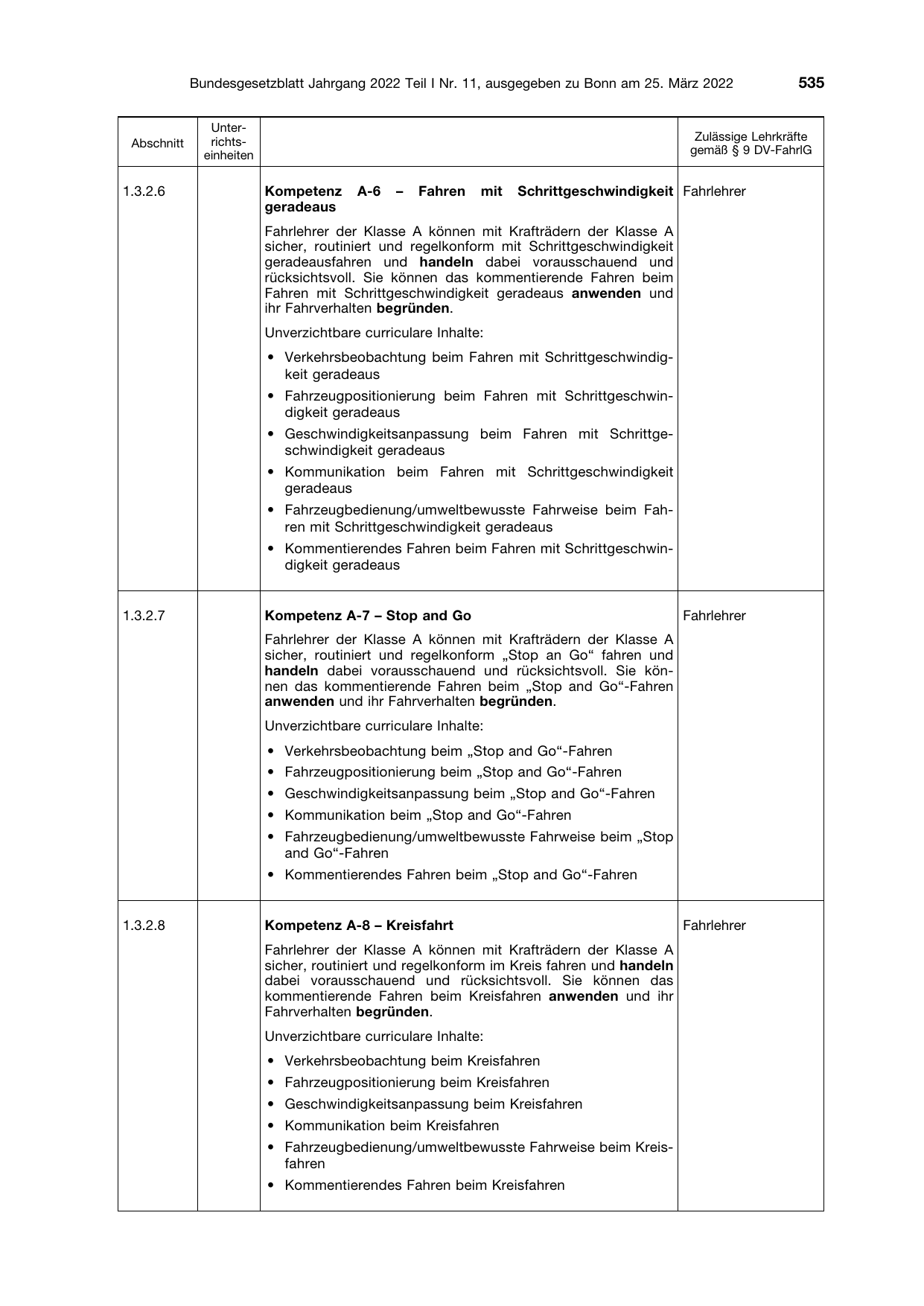 BGBl. 2022, Seite 535 — Originalseite als Abbildung