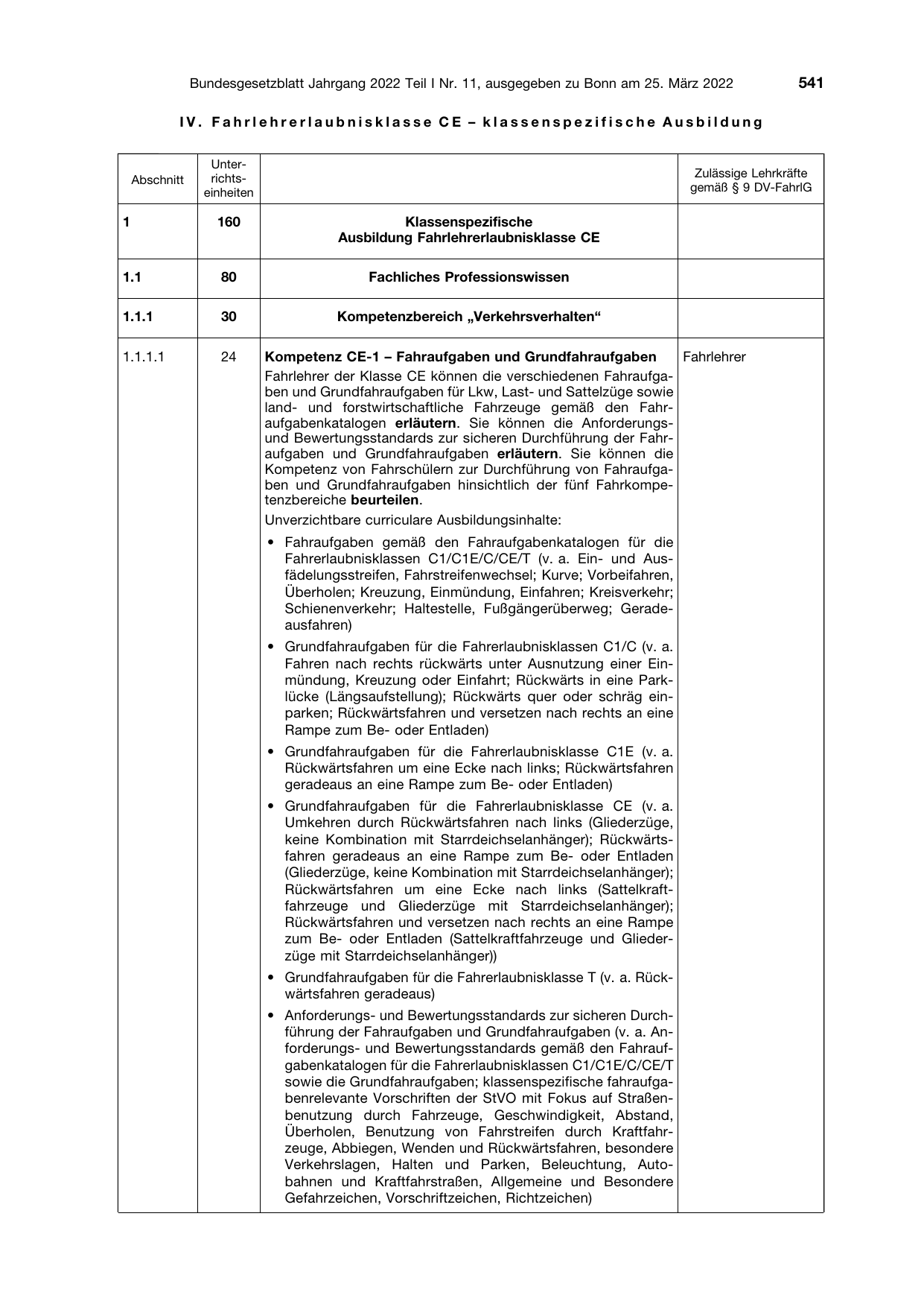 BGBl. 2022, Seite 541 — Originalseite als Abbildung
