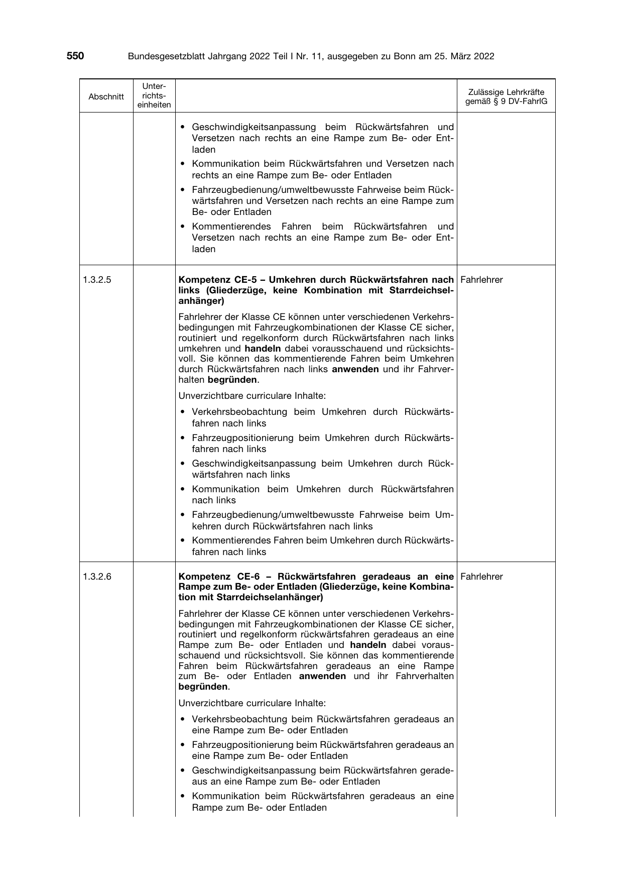 BGBl. 2022, Seite 550 — Originalseite als Abbildung