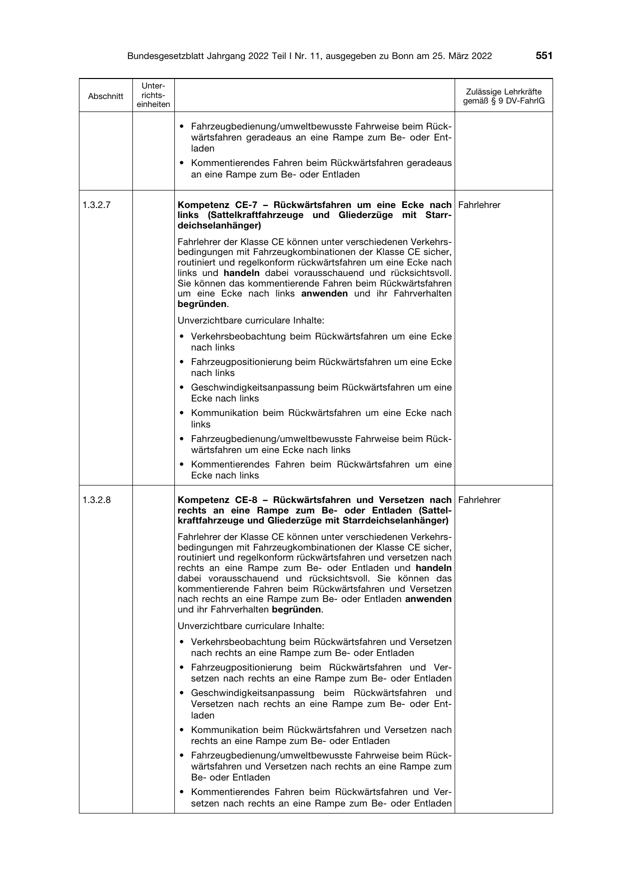 BGBl. 2022, Seite 551 — Originalseite als Abbildung