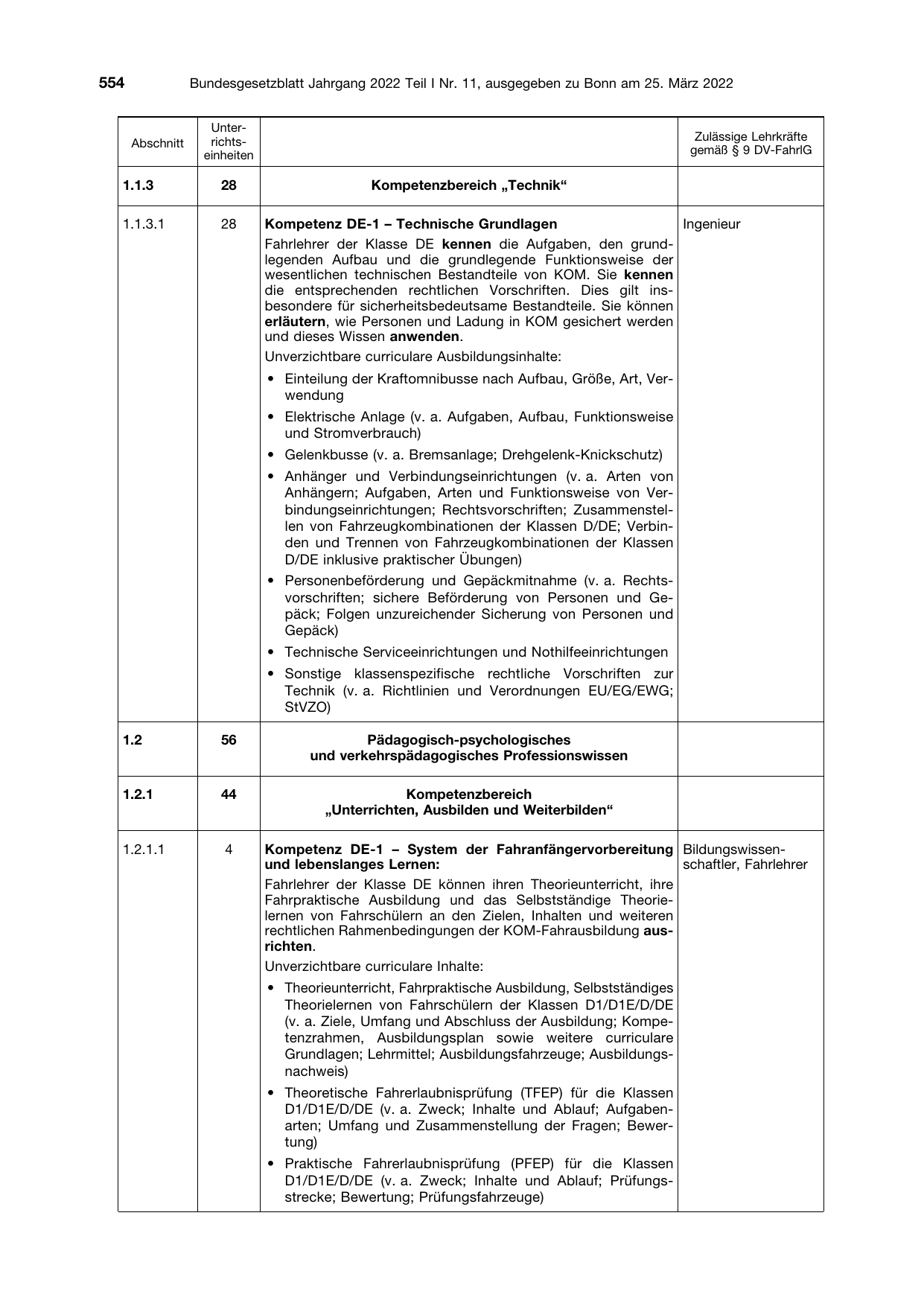 BGBl. 2022, Seite 554 — Originalseite als Abbildung