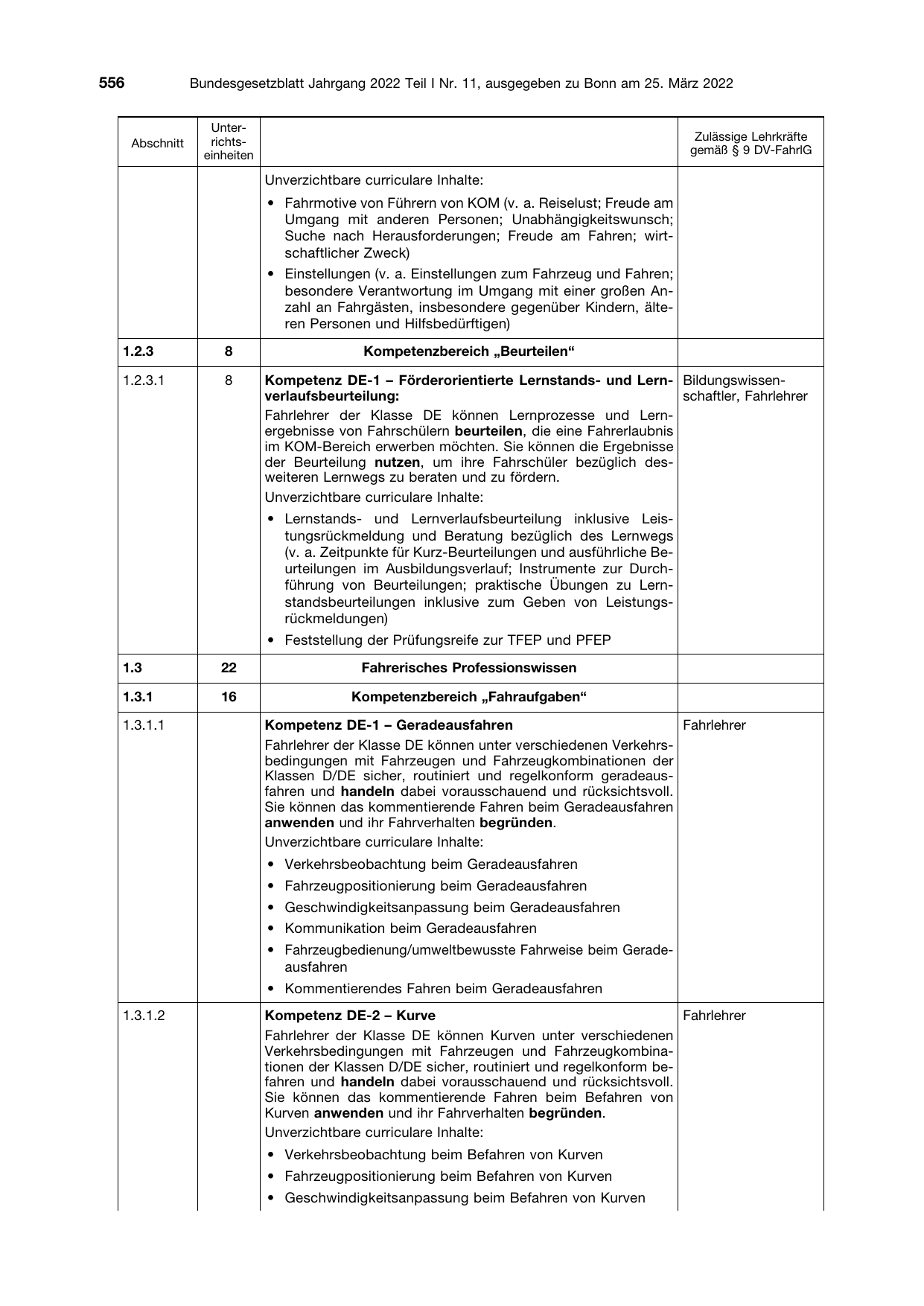 BGBl. 2022, Seite 556 — Originalseite als Abbildung