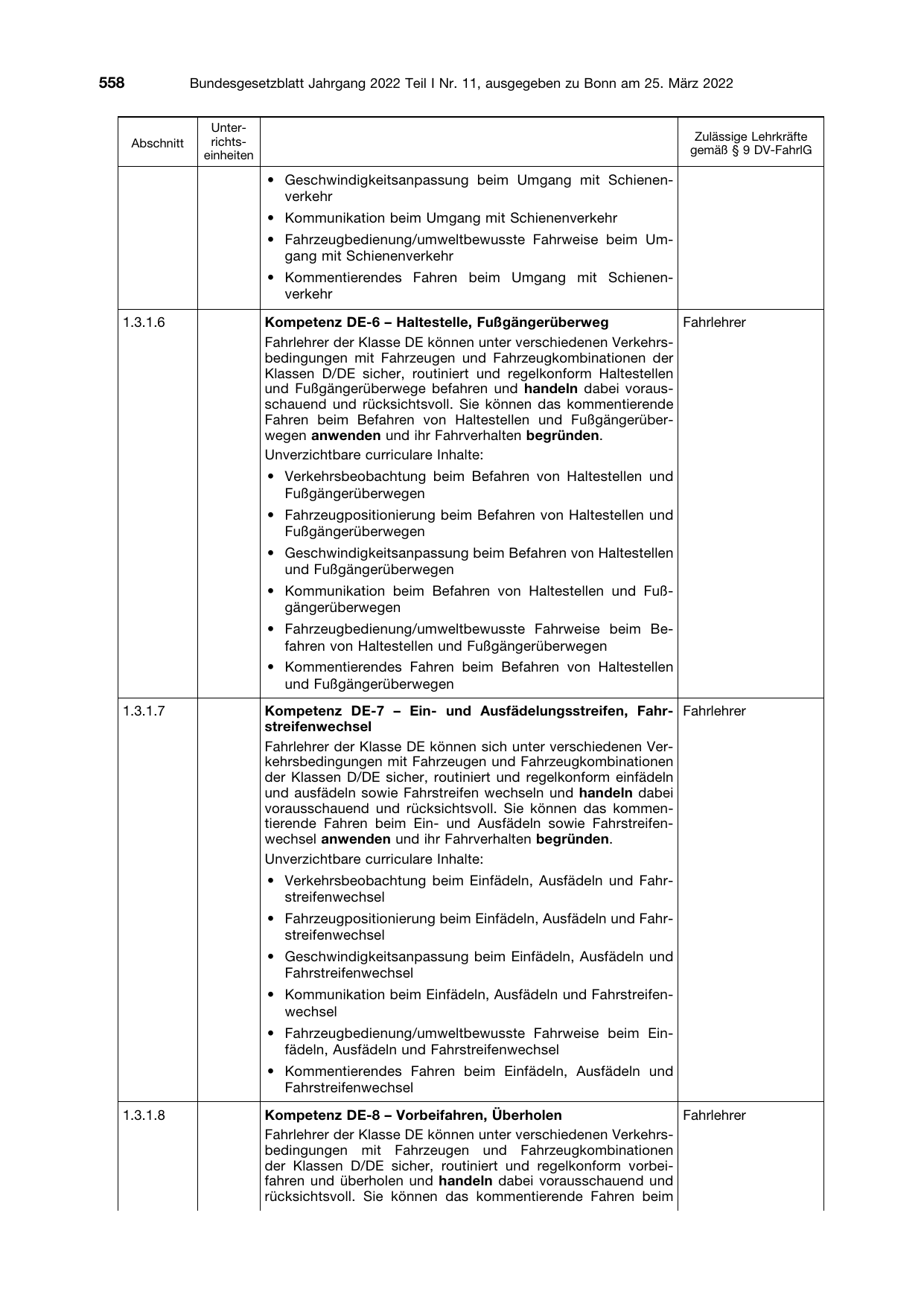 BGBl. 2022, Seite 558 — Originalseite als Abbildung