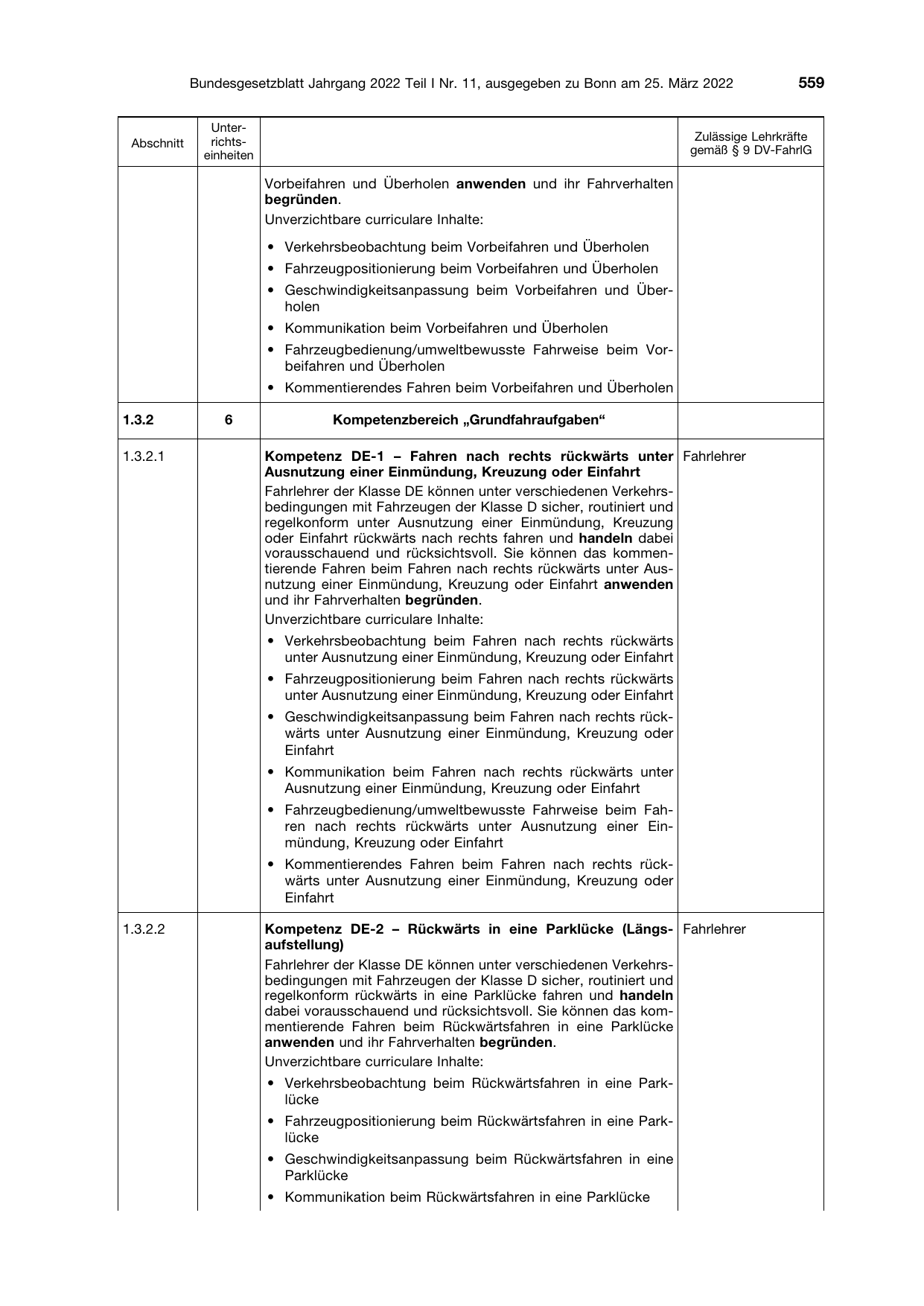 BGBl. 2022, Seite 559 — Originalseite als Abbildung