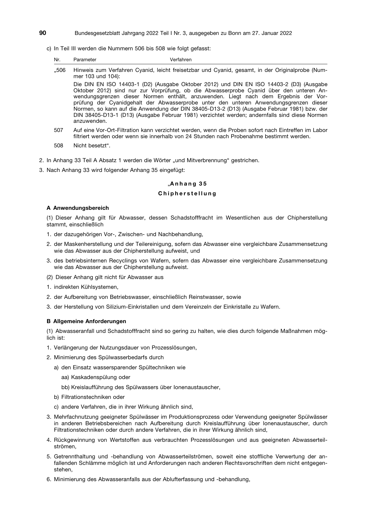 BGBl. 2022, Seite 90 — Originalseite als Abbildung