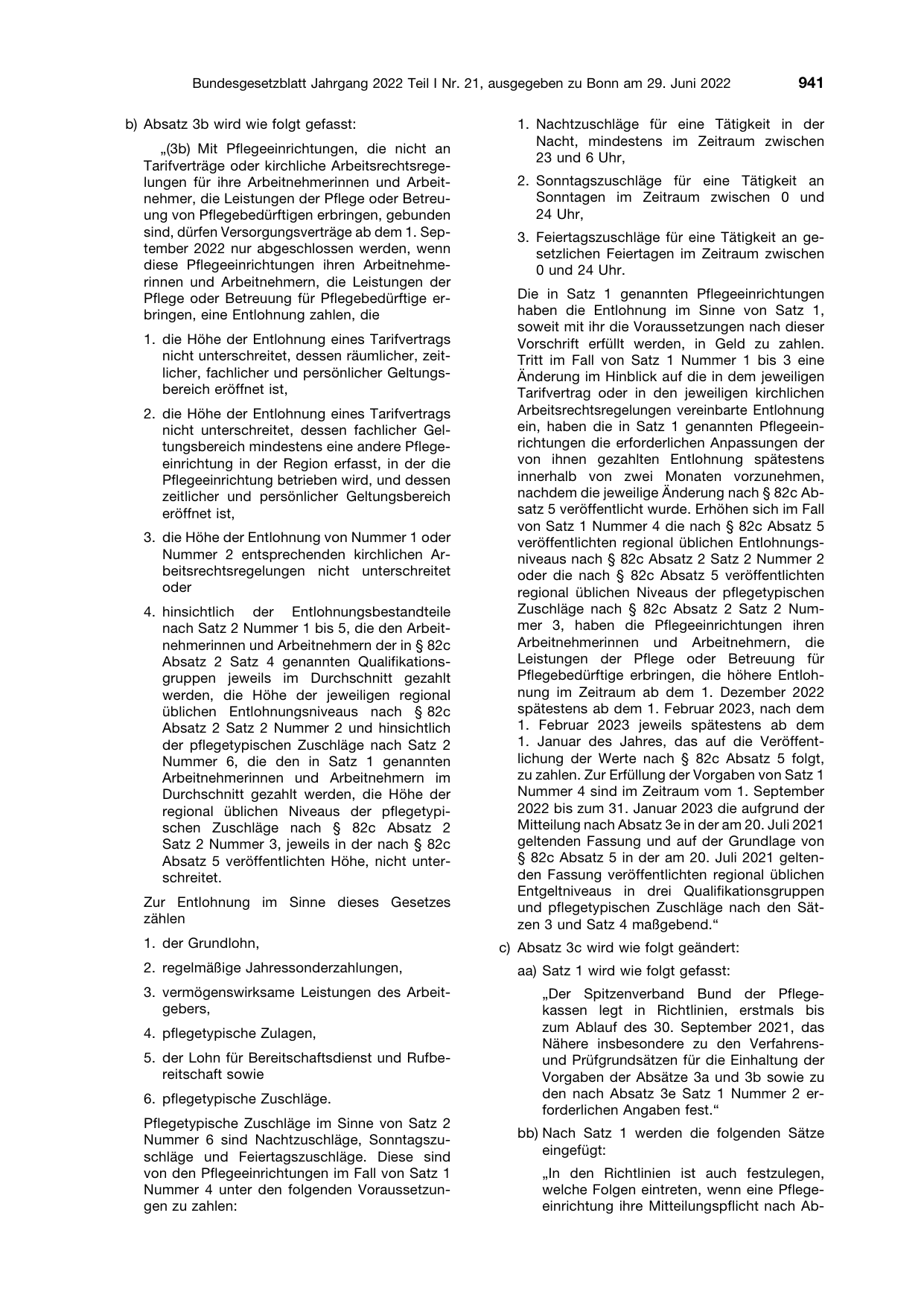 BGBl. 2022, Seite 941 — Originalseite als Abbildung