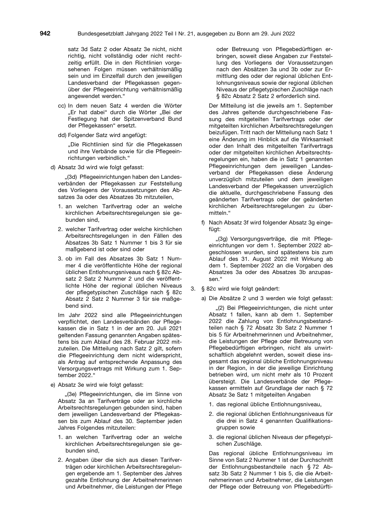 BGBl. 2022, Seite 942 — Originalseite als Abbildung