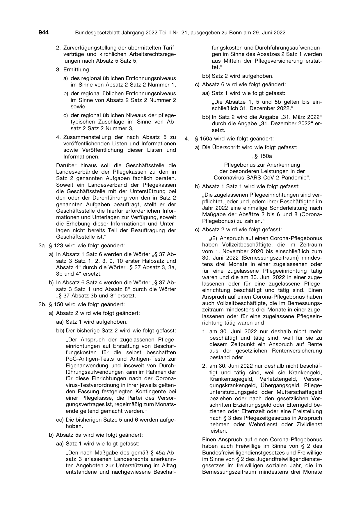 BGBl. 2022, Seite 944 — Originalseite als Abbildung