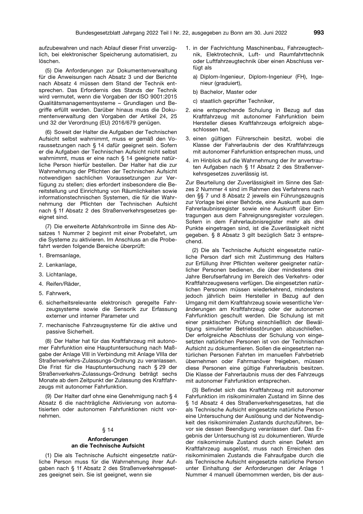 BGBl. 2022, Seite 993 — Originalseite als Abbildung
