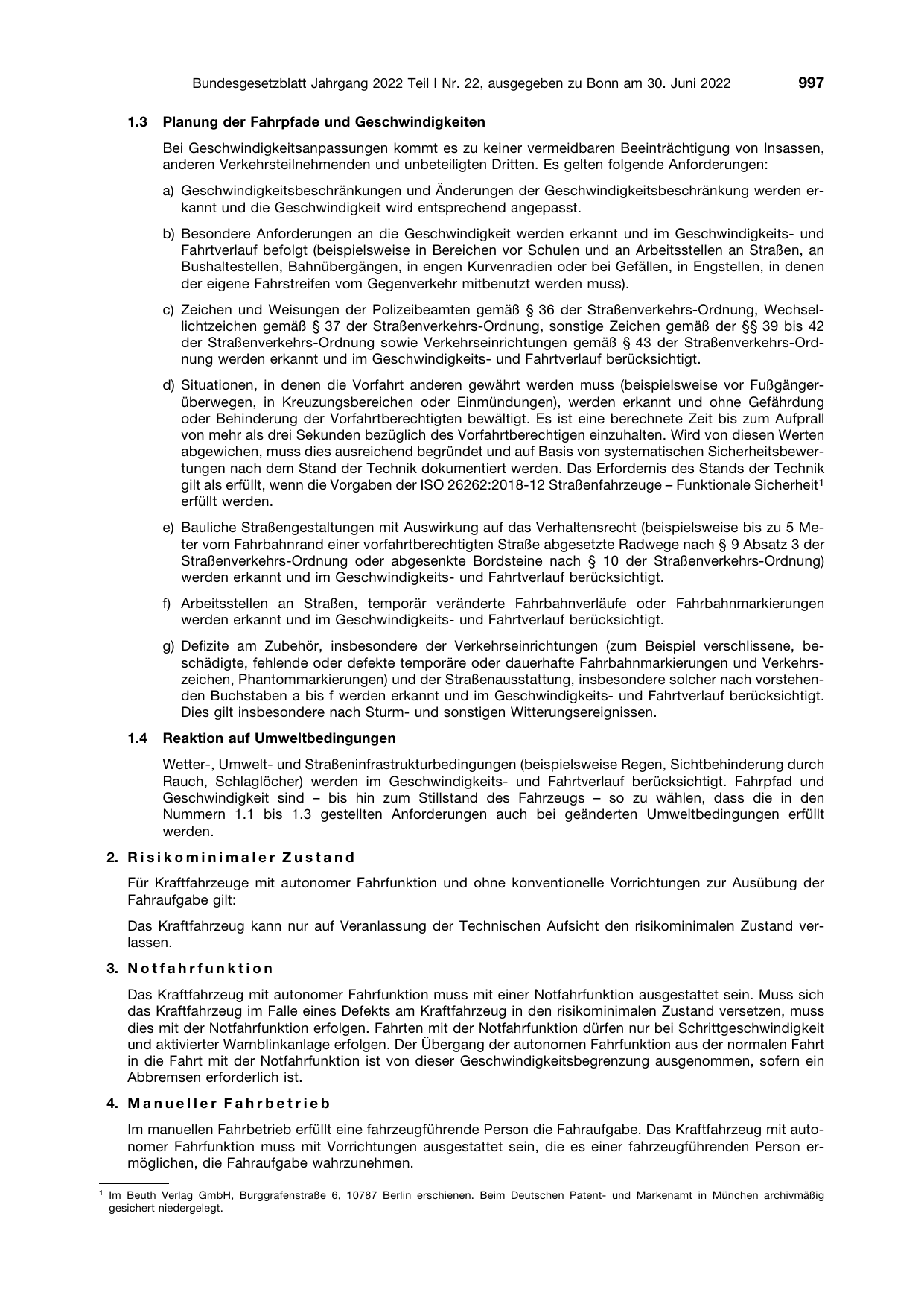 BGBl. 2022, Seite 997 — Originalseite als Abbildung