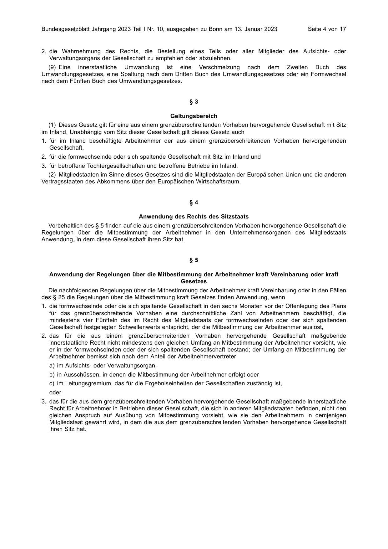BGBl. 2023, Seite 4 — Originalseite als Abbildung