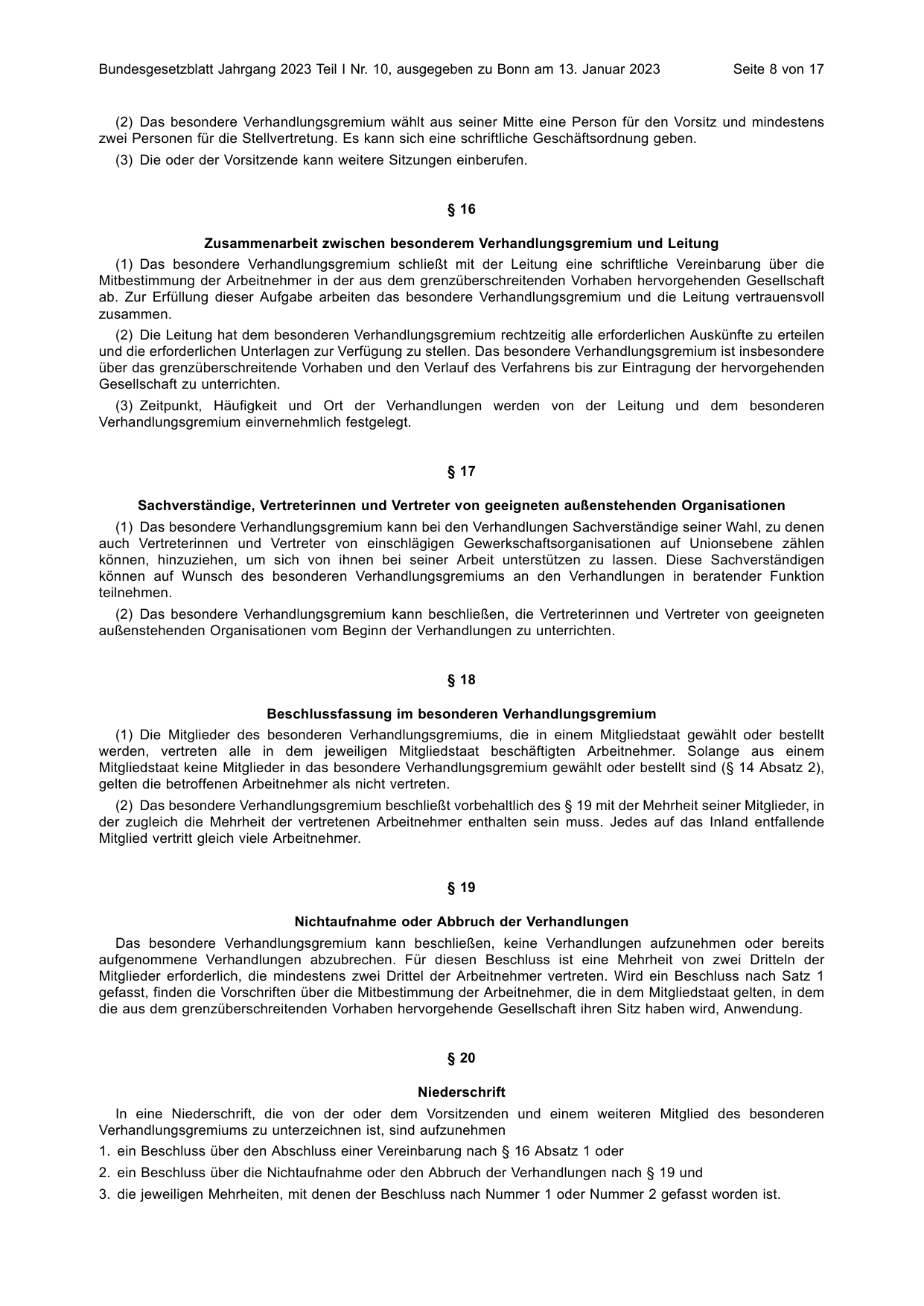 BGBl. 2023, Seite 8 — Originalseite als Abbildung