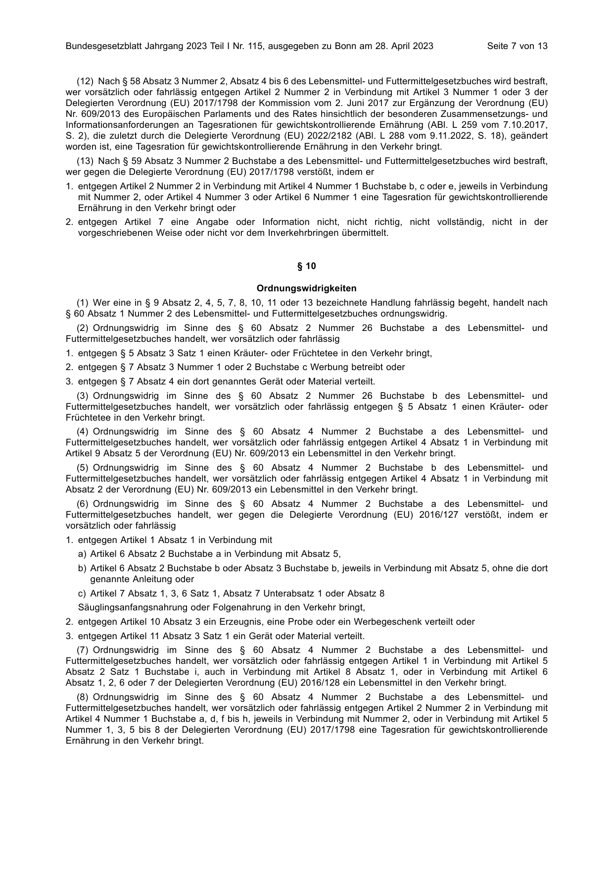 BGBl. 2023, Seite 7 — Originalseite als Abbildung
