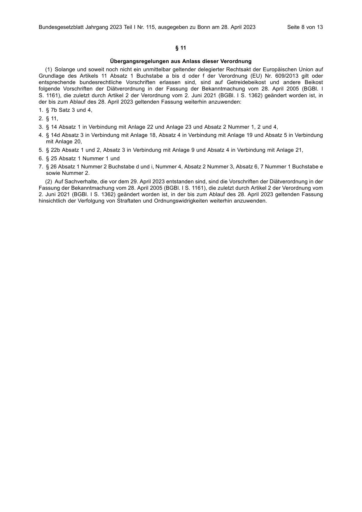 BGBl. 2023, Seite 8 — Originalseite als Abbildung