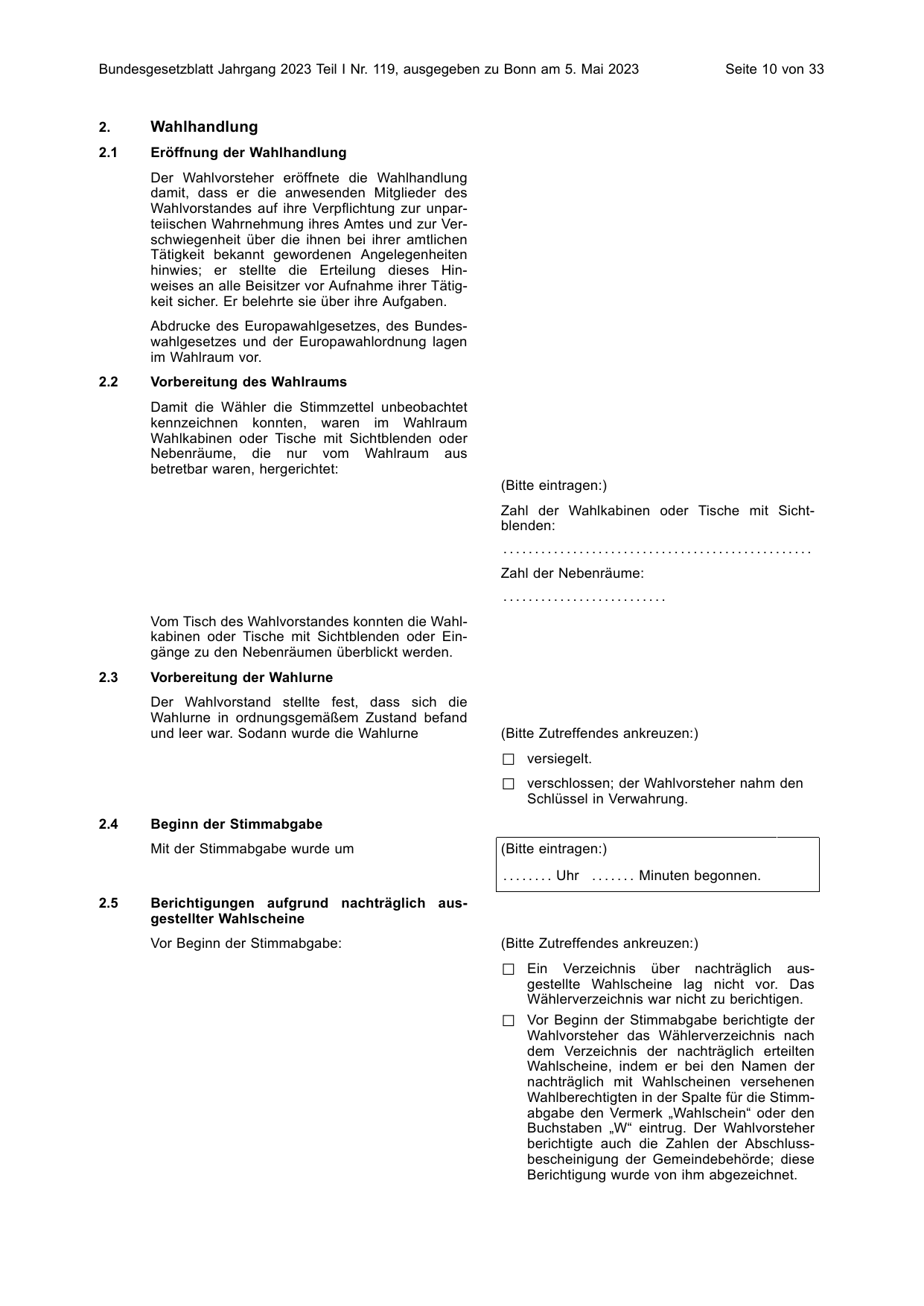 BGBl. 2023, Seite 10 — Originalseite als Abbildung