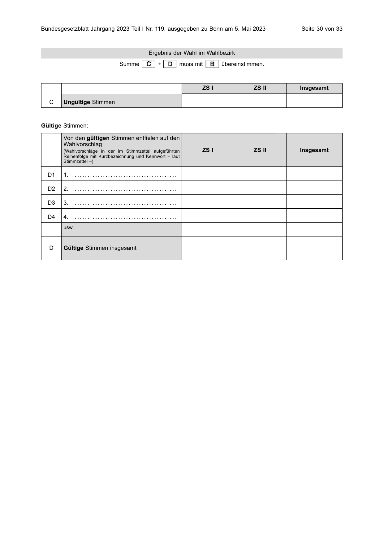 BGBl. 2023, Seite 30 — Originalseite als Abbildung