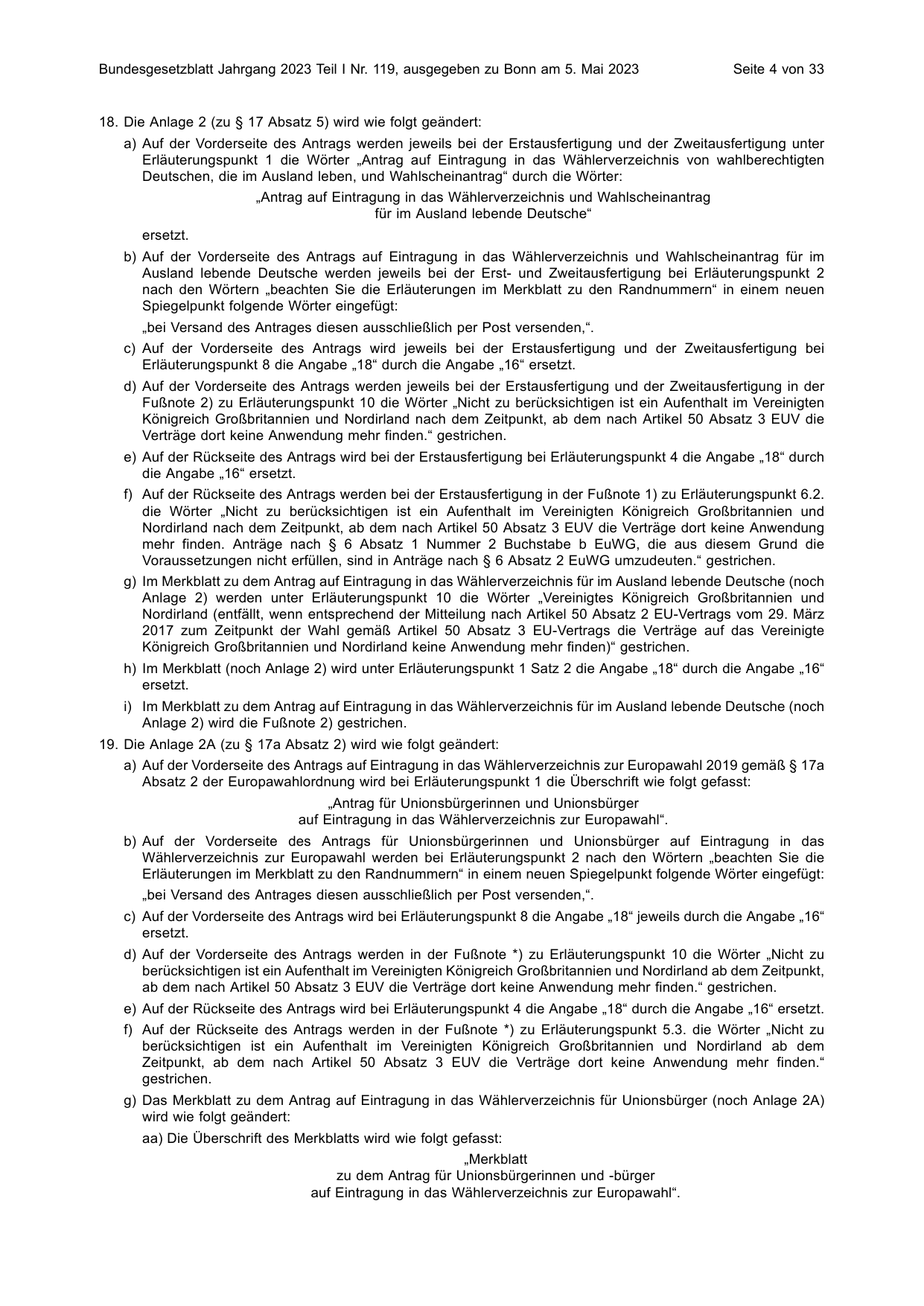 BGBl. 2023, Seite 4 — Originalseite als Abbildung