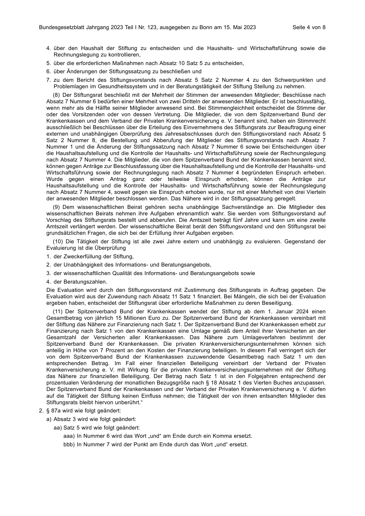 BGBl. 2023, Seite 4 — Originalseite als Abbildung