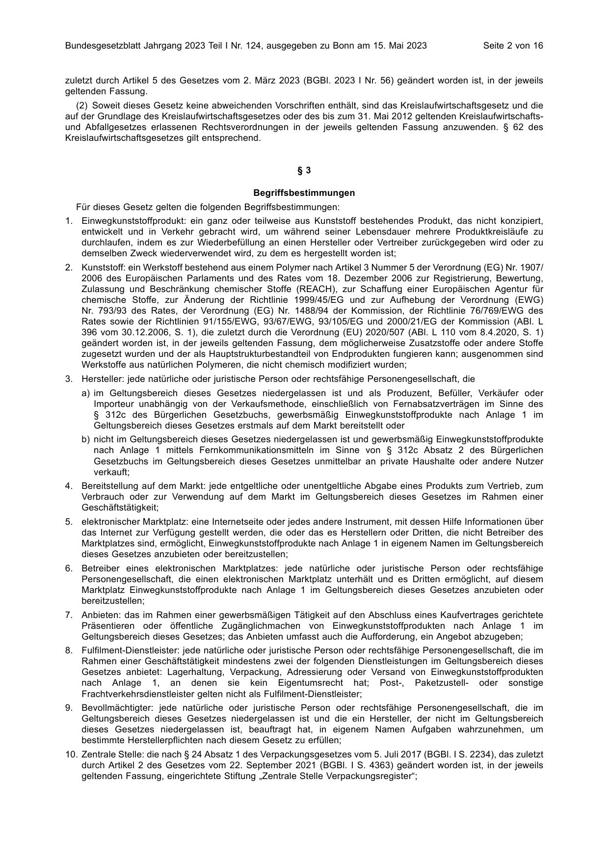 BGBl. 2023, Seite 2 — Originalseite als Abbildung