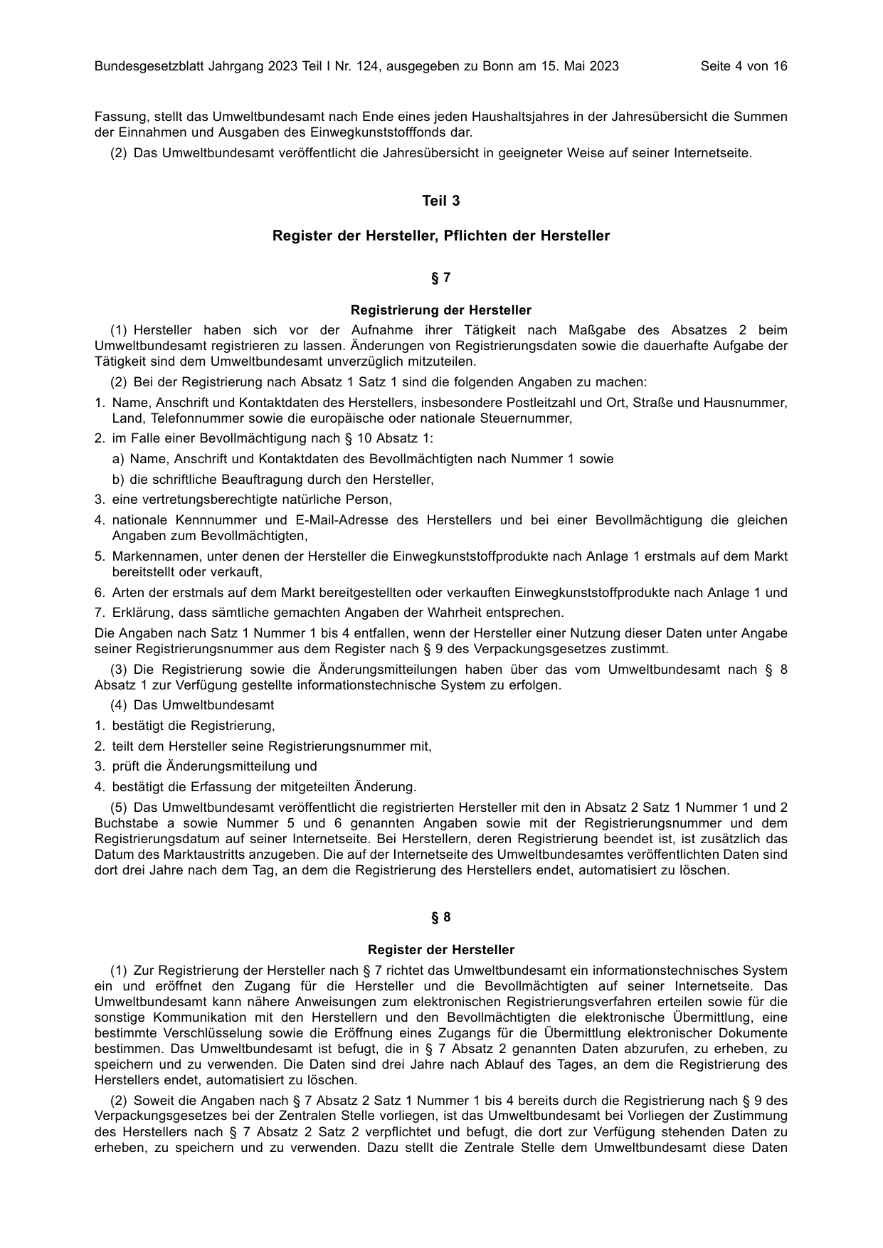 BGBl. 2023, Seite 4 — Originalseite als Abbildung