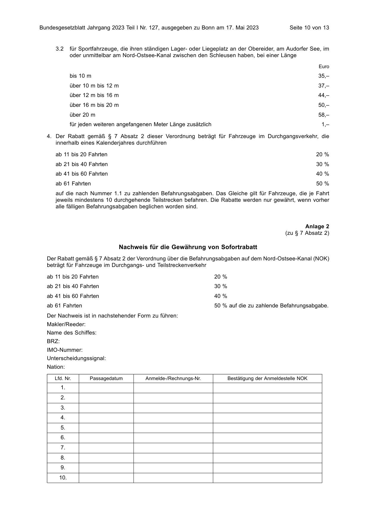 BGBl. 2023, Seite 10 — Originalseite als Abbildung