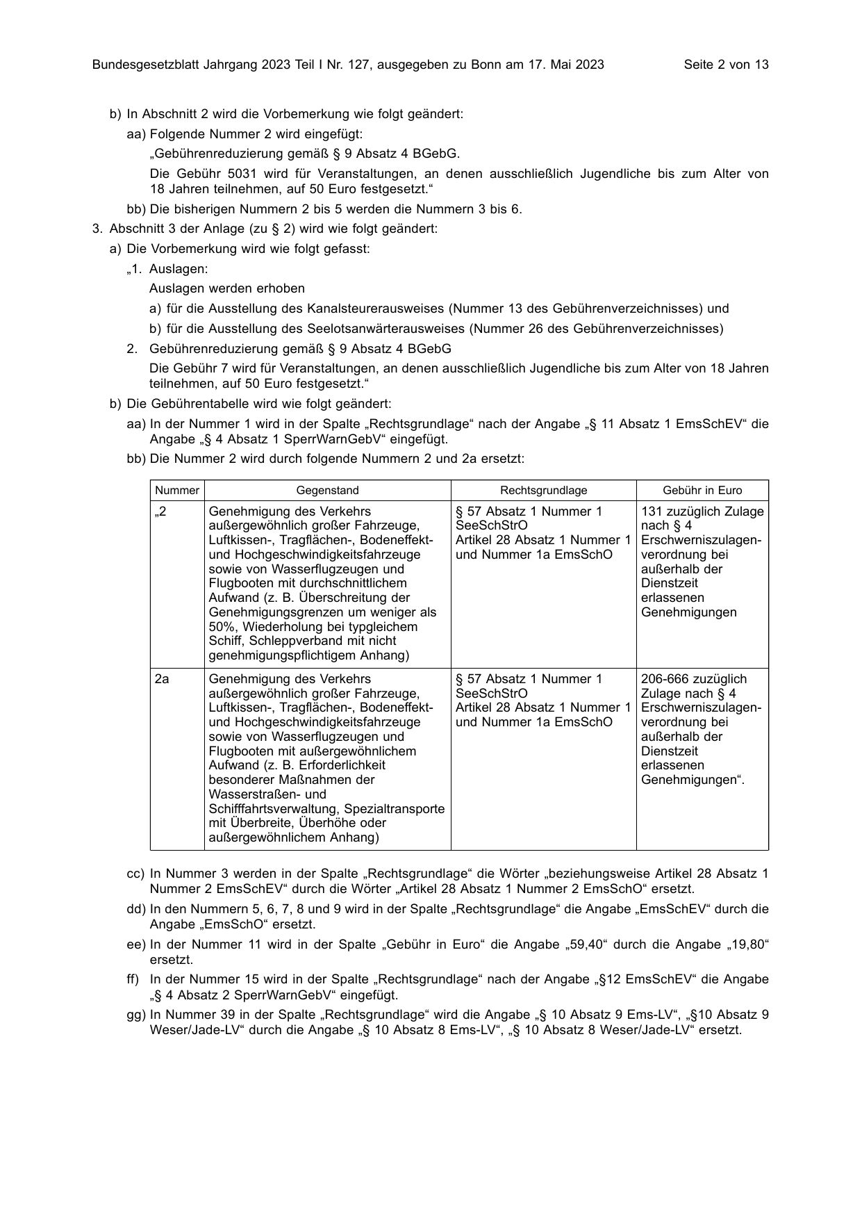 BGBl. 2023, Seite 2 — Originalseite als Abbildung