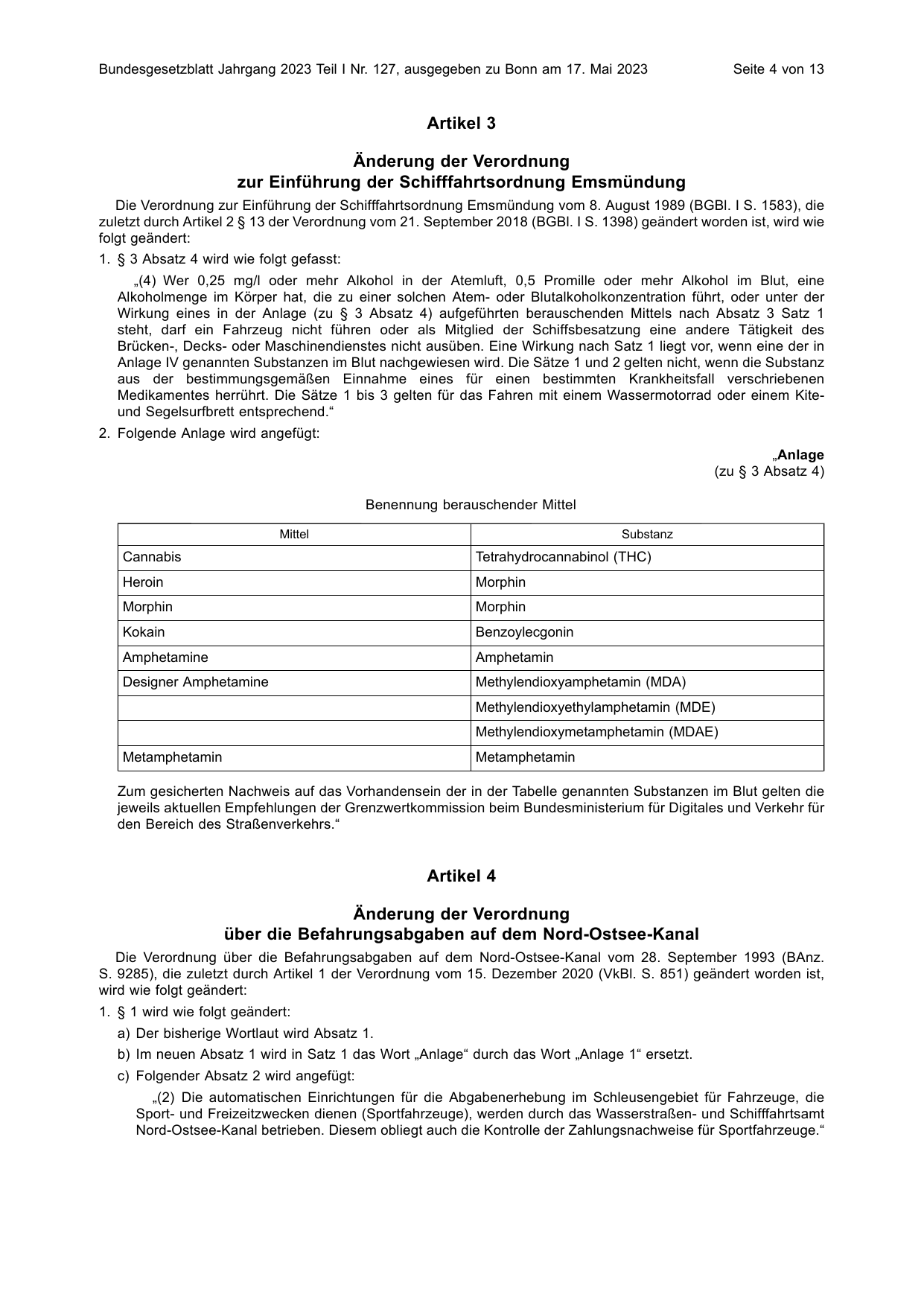 BGBl. 2023, Seite 4 — Originalseite als Abbildung