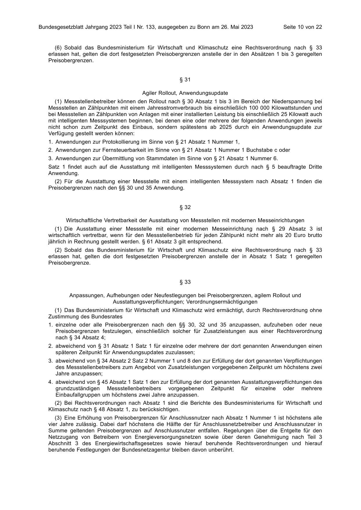 BGBl. 2023, Seite 10 — Originalseite als Abbildung
