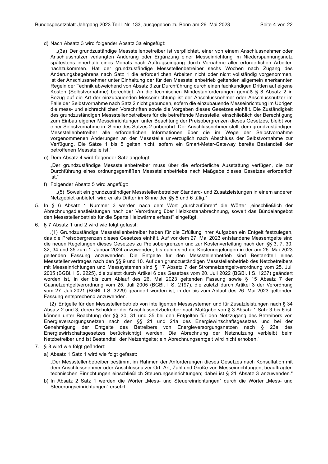 BGBl. 2023, Seite 4 — Originalseite als Abbildung