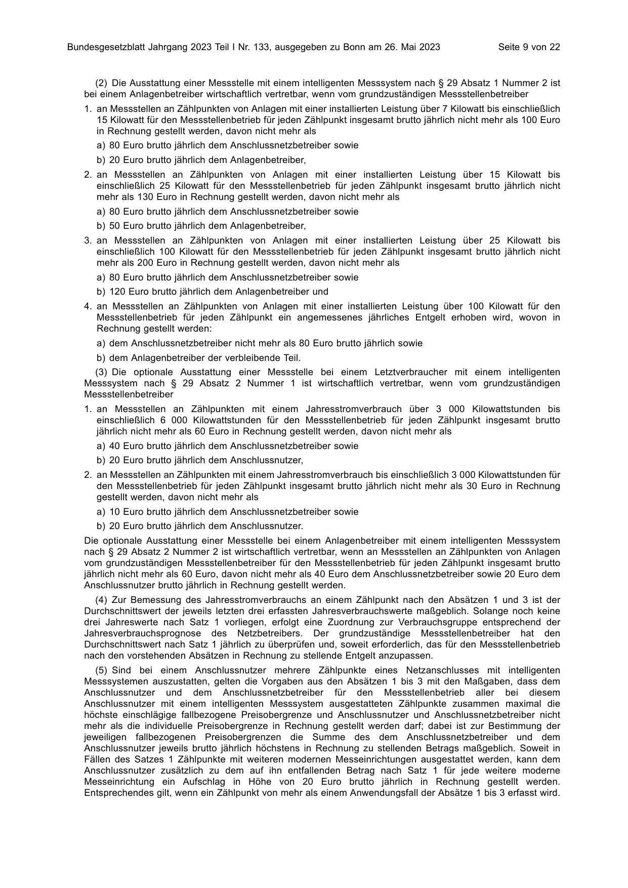 BGBl. 2023, Seite 9 — Originalseite als Abbildung