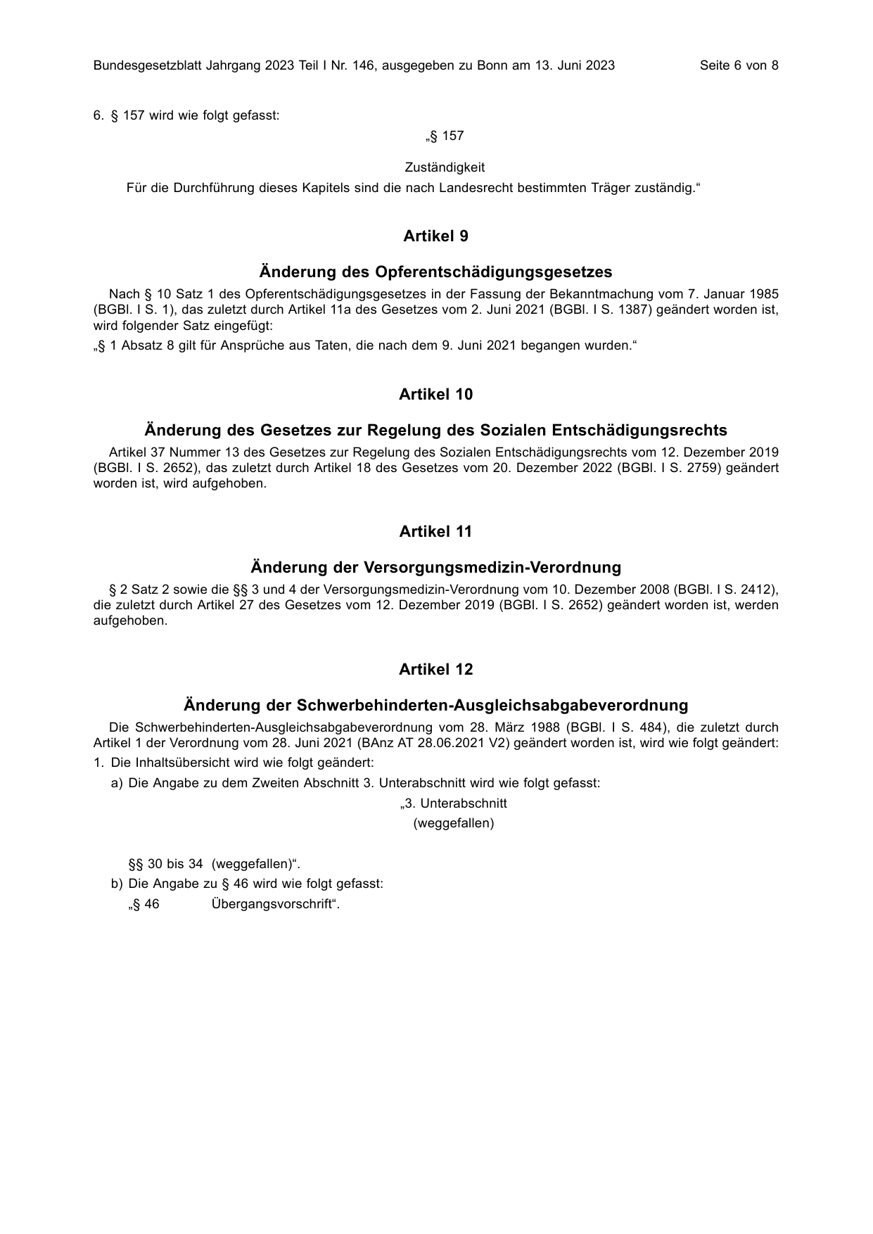 BGBl. 2023, Seite 6 — Originalseite als Abbildung